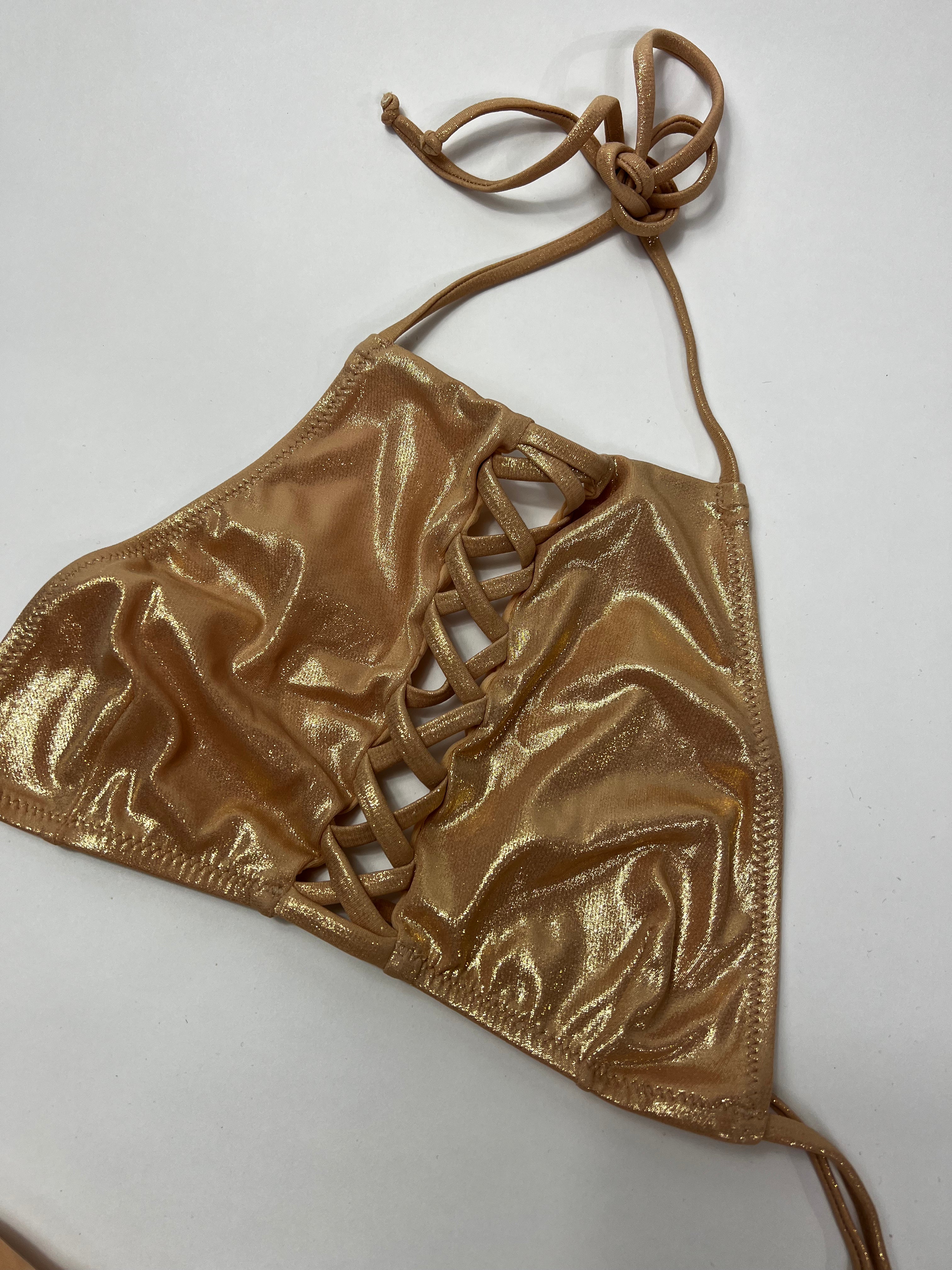 Costume bikini Susy Mix cangiante con intreccio