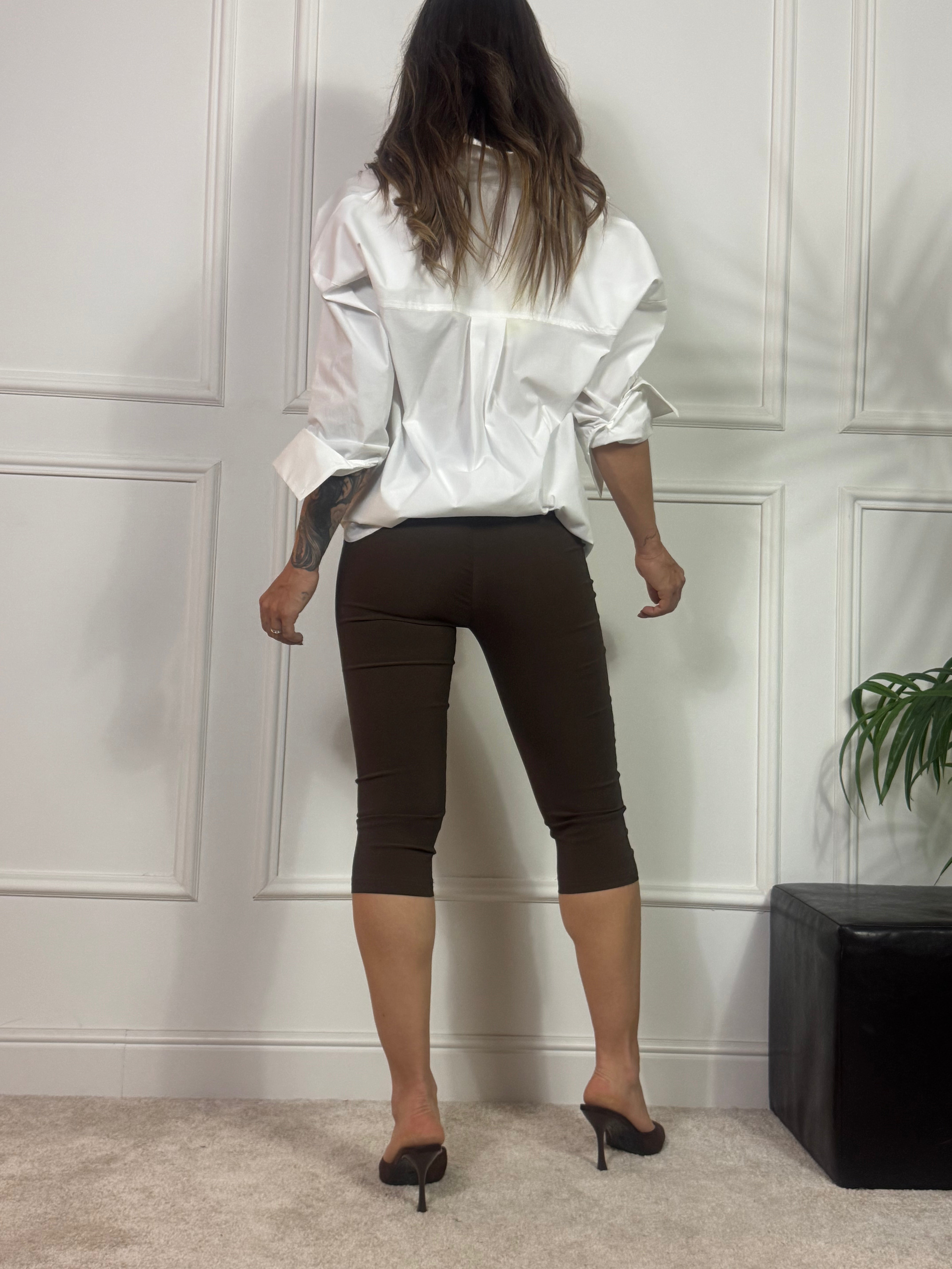 Pantalone bermuda pinocchietto in viscosa elasticizzata Victoria ILMH