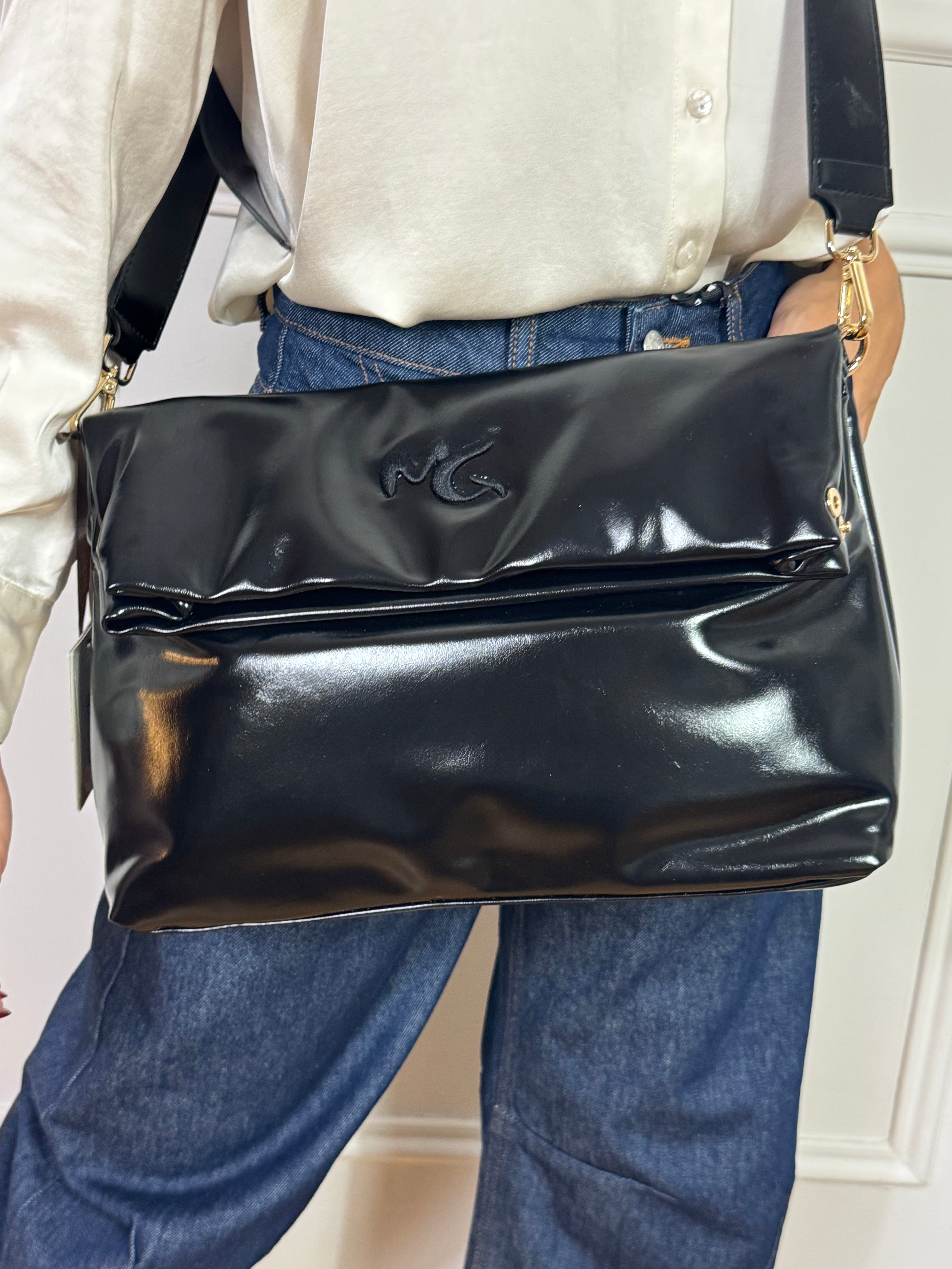Borsa SAC BAG PIEGA / POCHETTE Manila Grace - LUCIDO CON PATTA