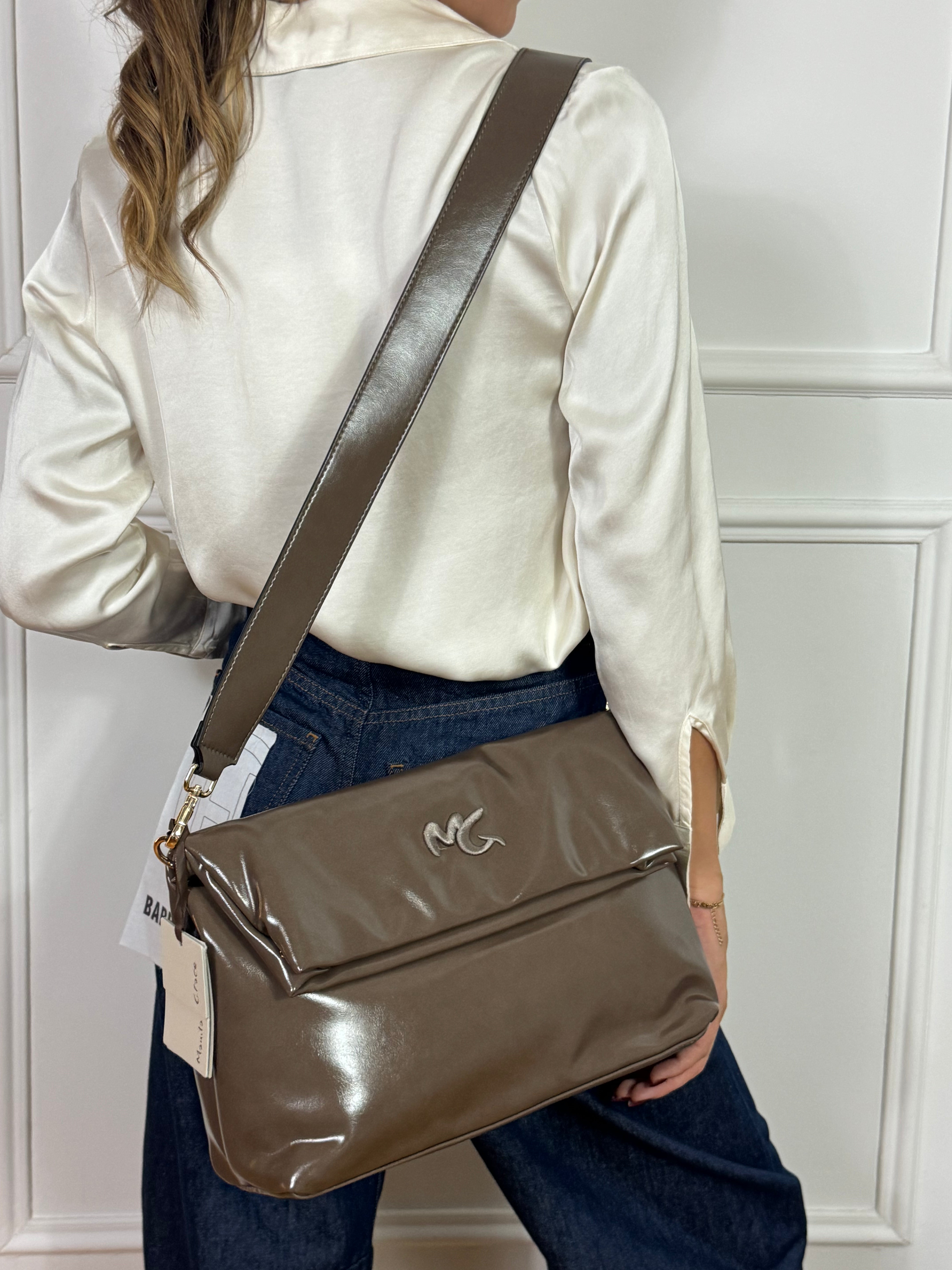 Borsa SAC BAG PIEGA / POCHETTE Manila Grace - LUCIDO CON PATTA