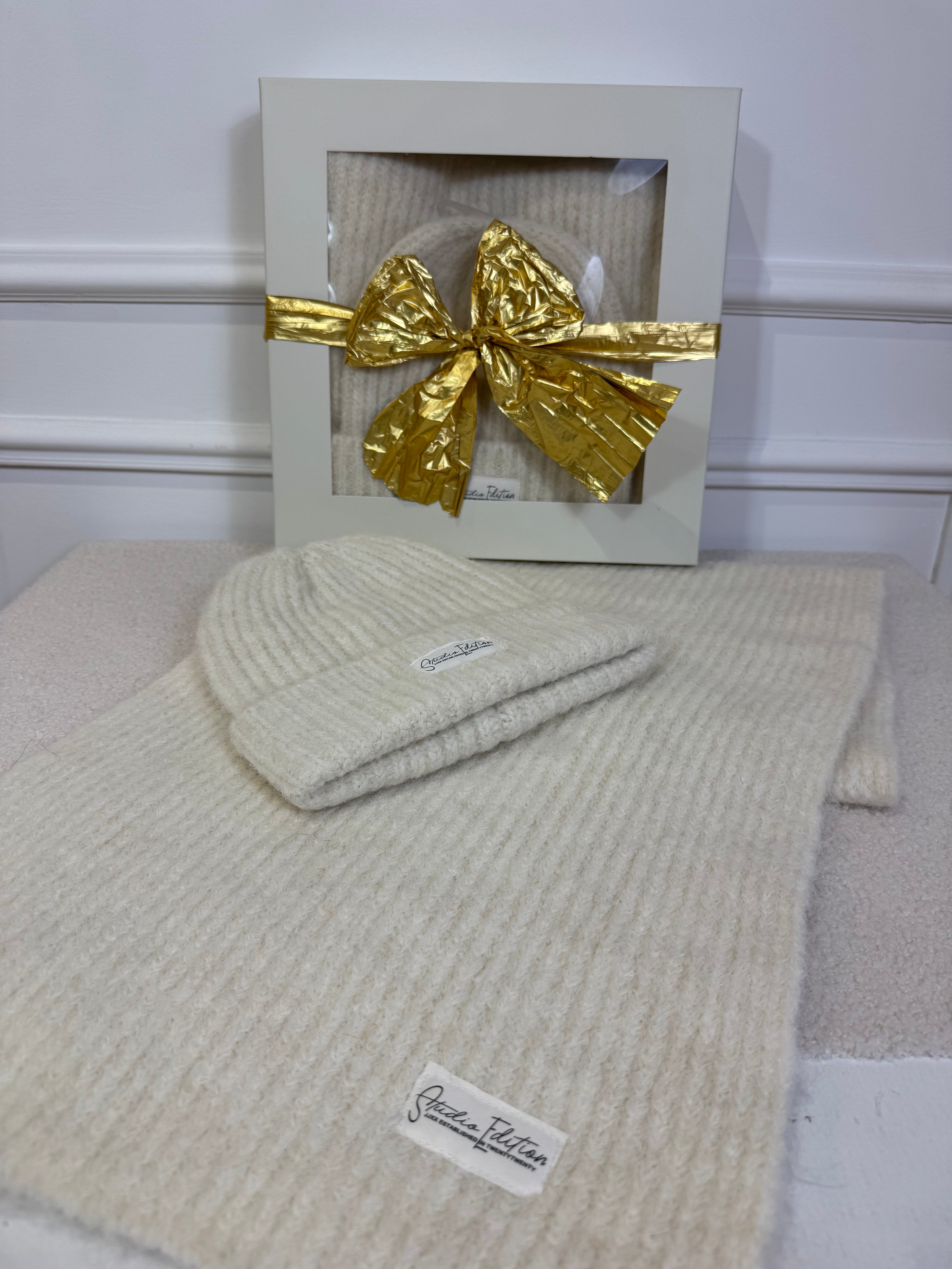 SET COMPLETO CUFFIA + SCIARPA misto lana JJXX