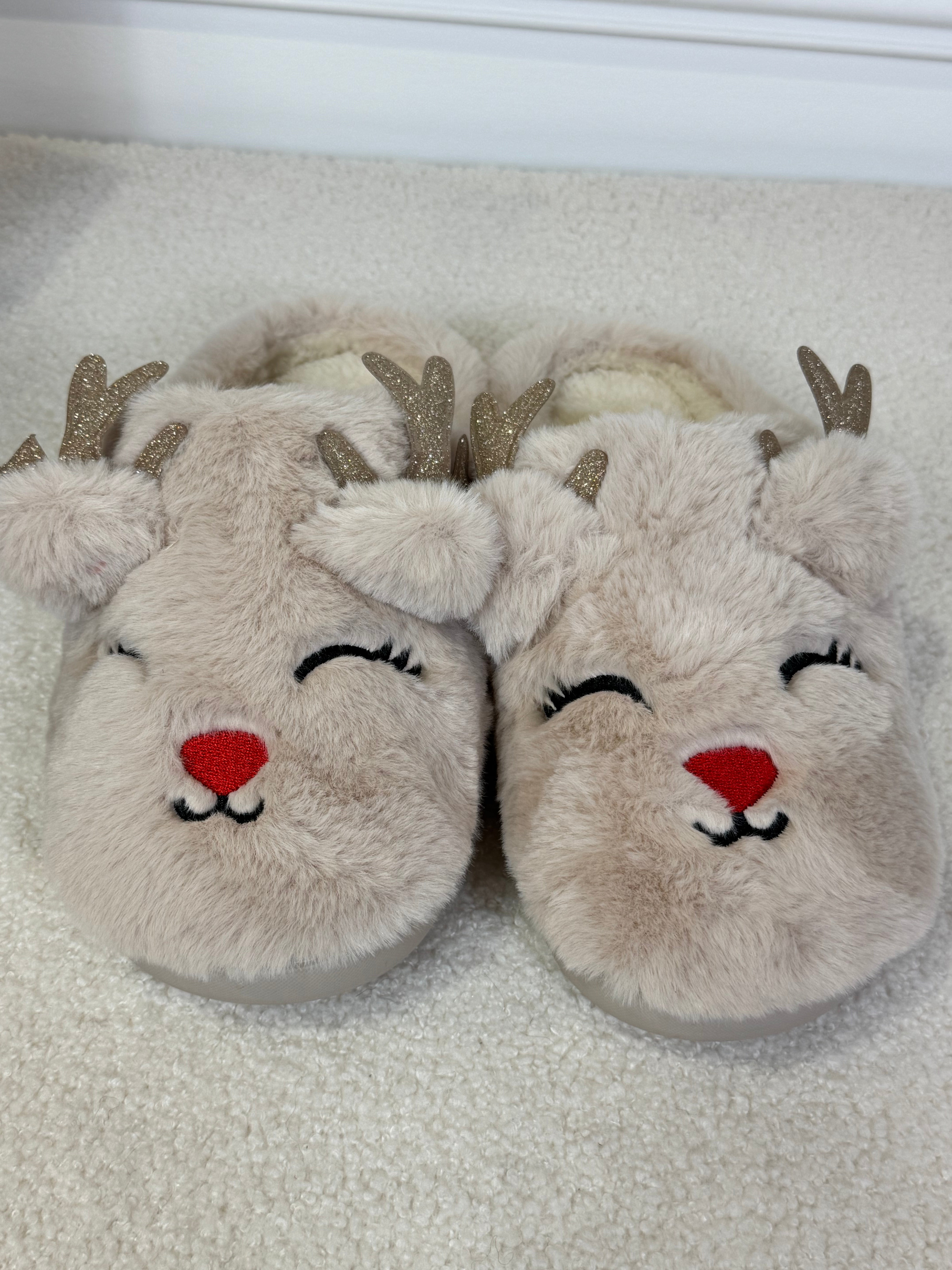 Ciabatta peluche RENNA