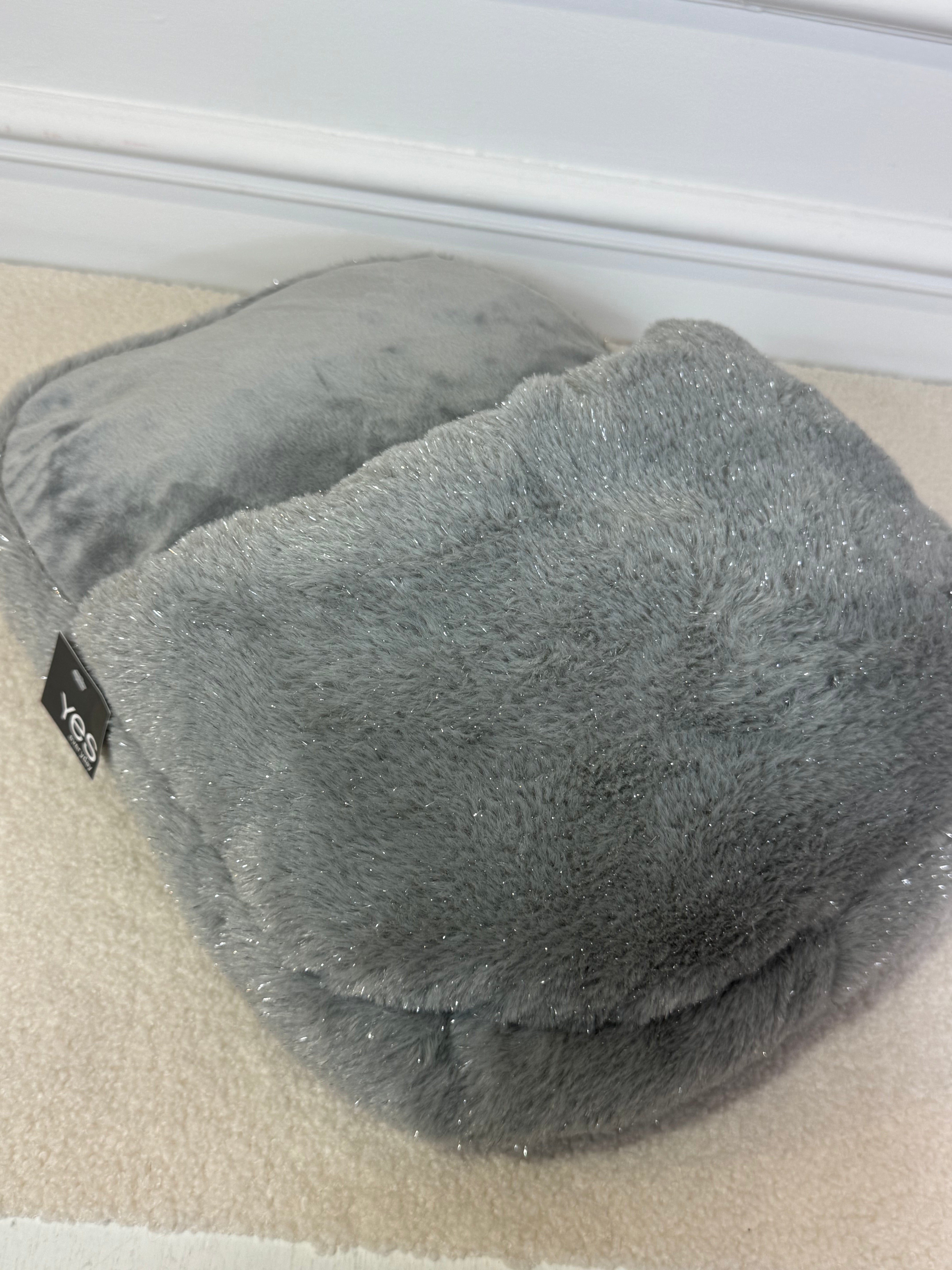 Ciabattona scaldapiedi peluche