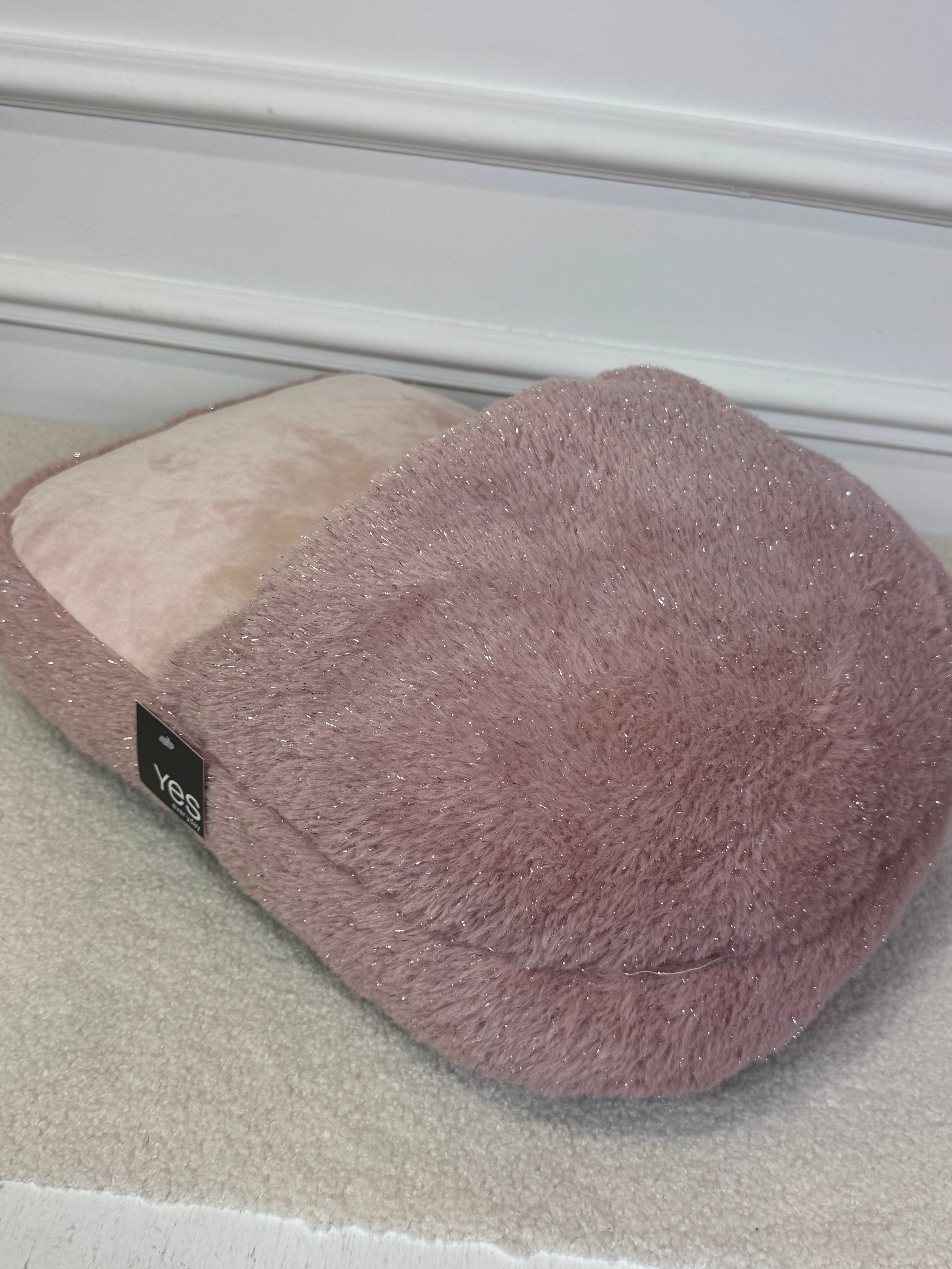 Ciabattona scaldapiedi peluche