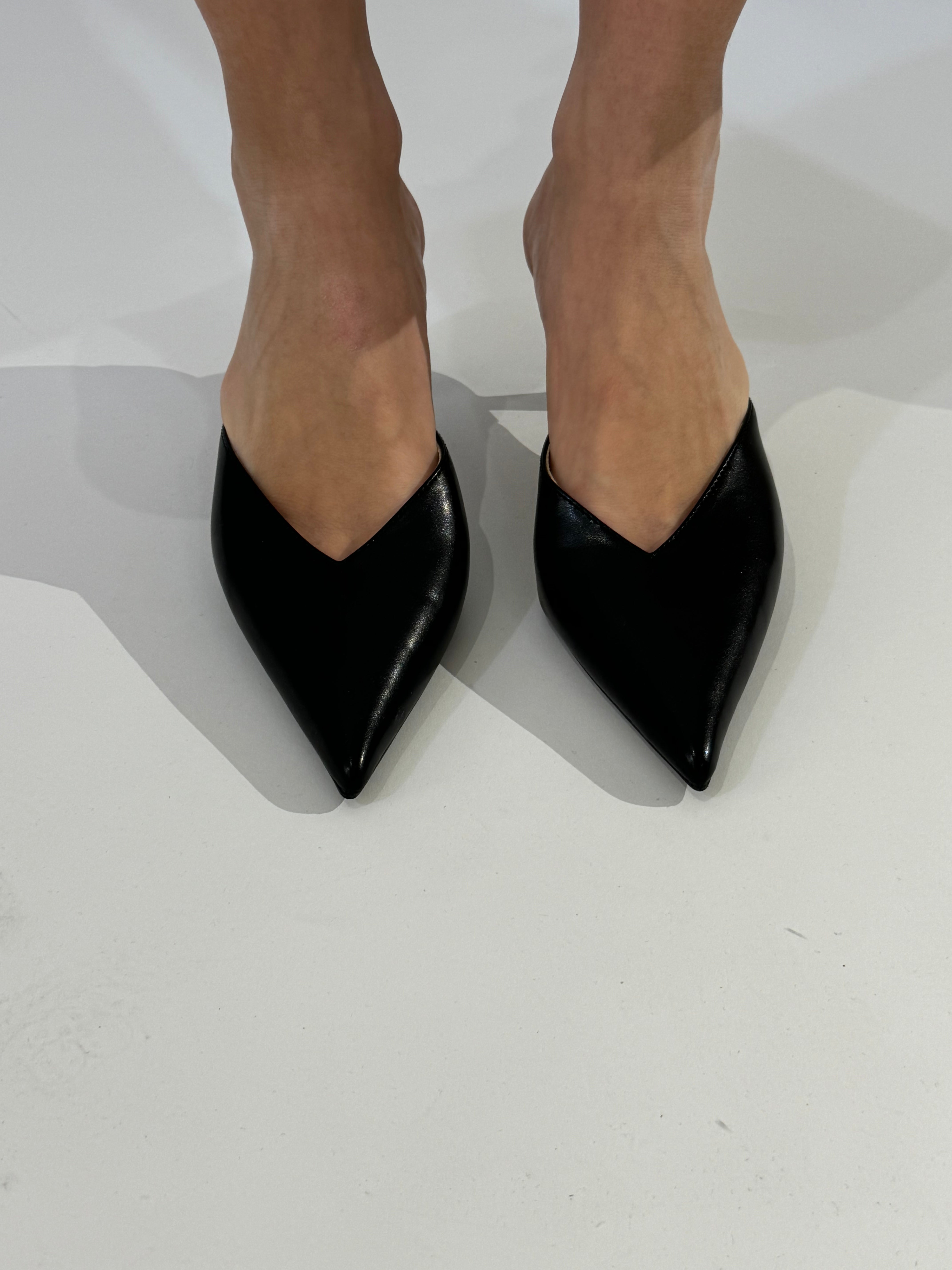 Scarpa SABOT con tacco Susy Mix in ecopelle
