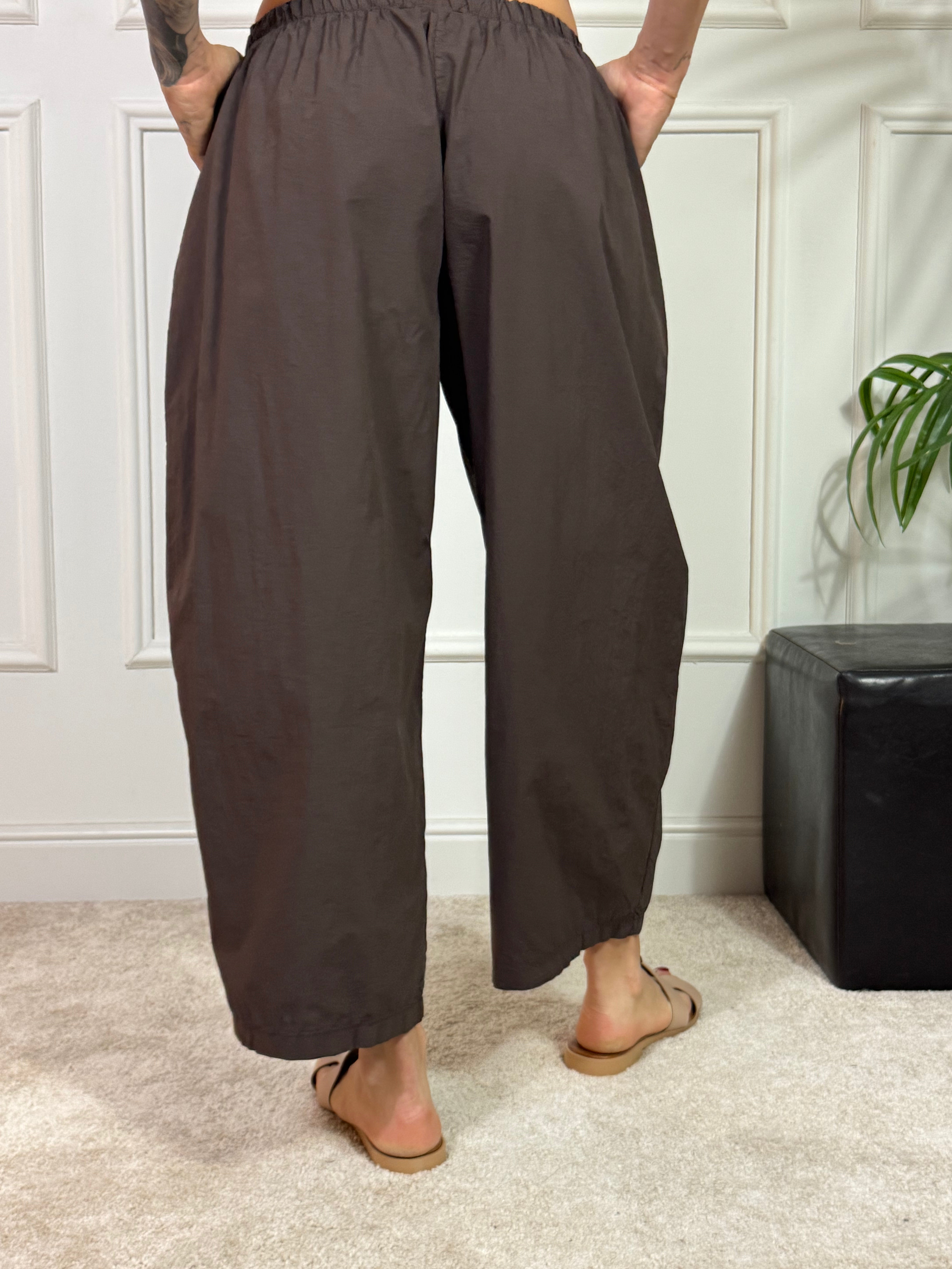 Pantalone BARREL CROPPED in cotone Victoria ILMH COMODO