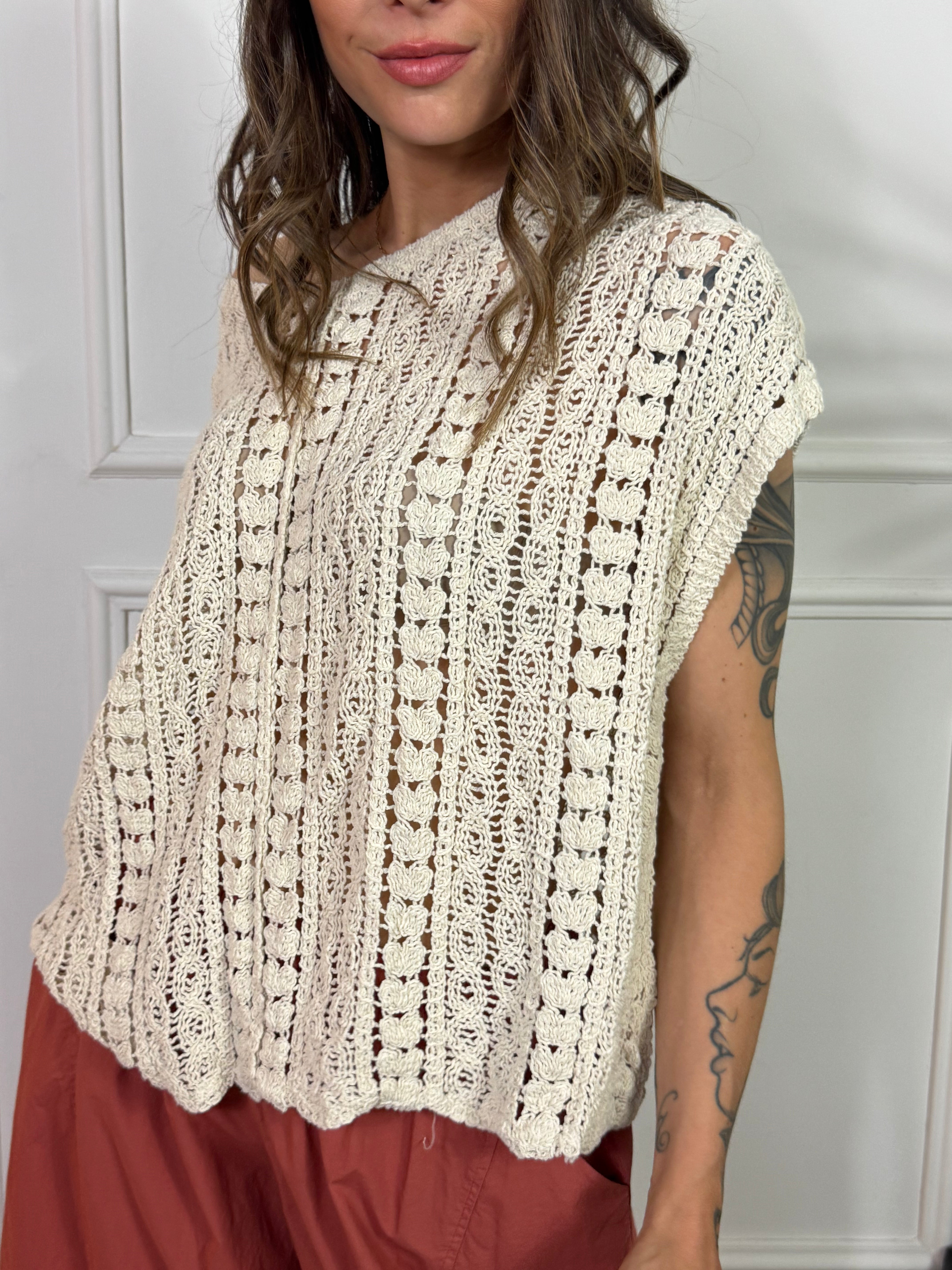 GILET CHIUSO OVER CROCHET Victoria ILMH