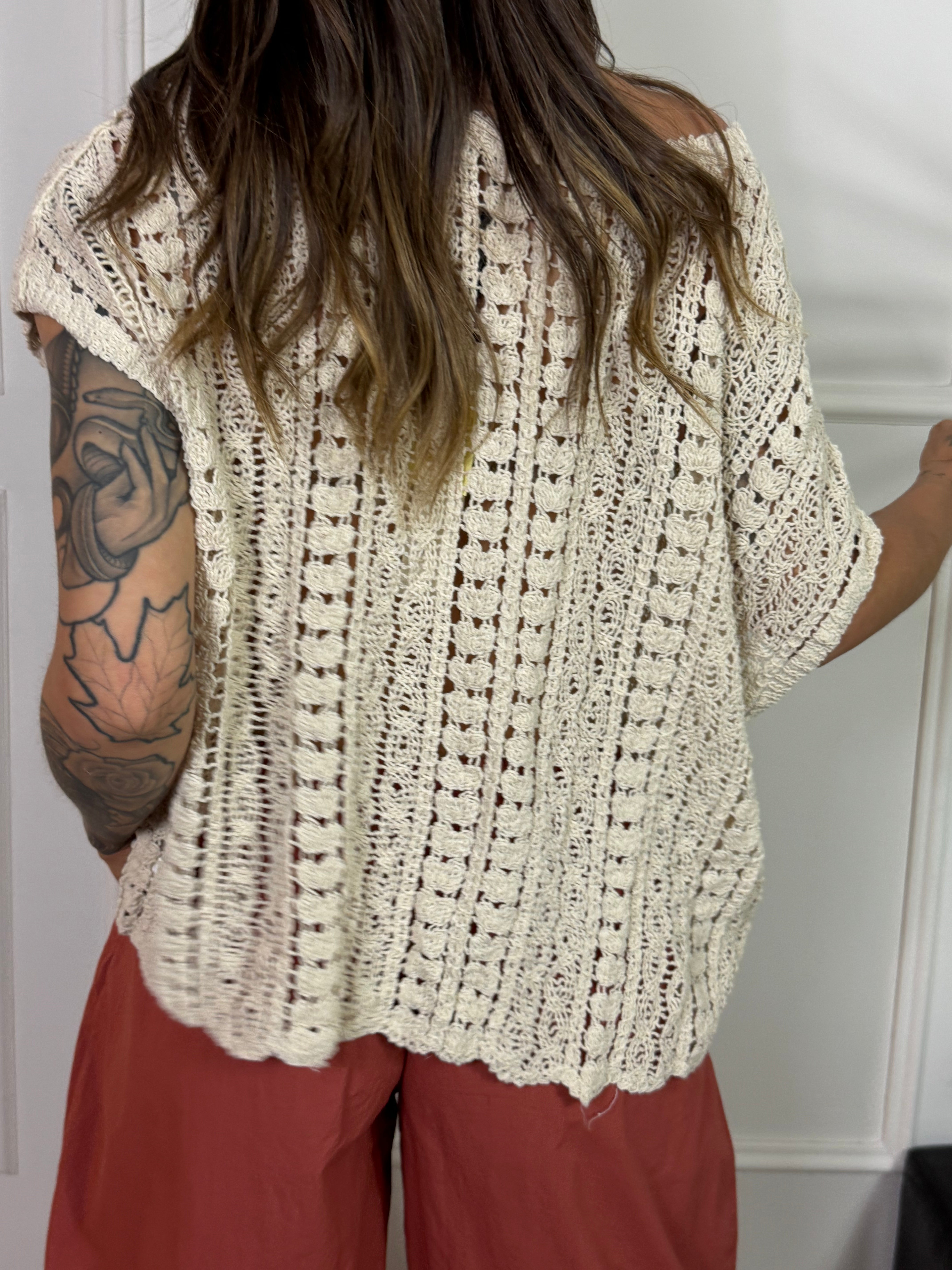GILET CHIUSO OVER CROCHET Victoria ILMH