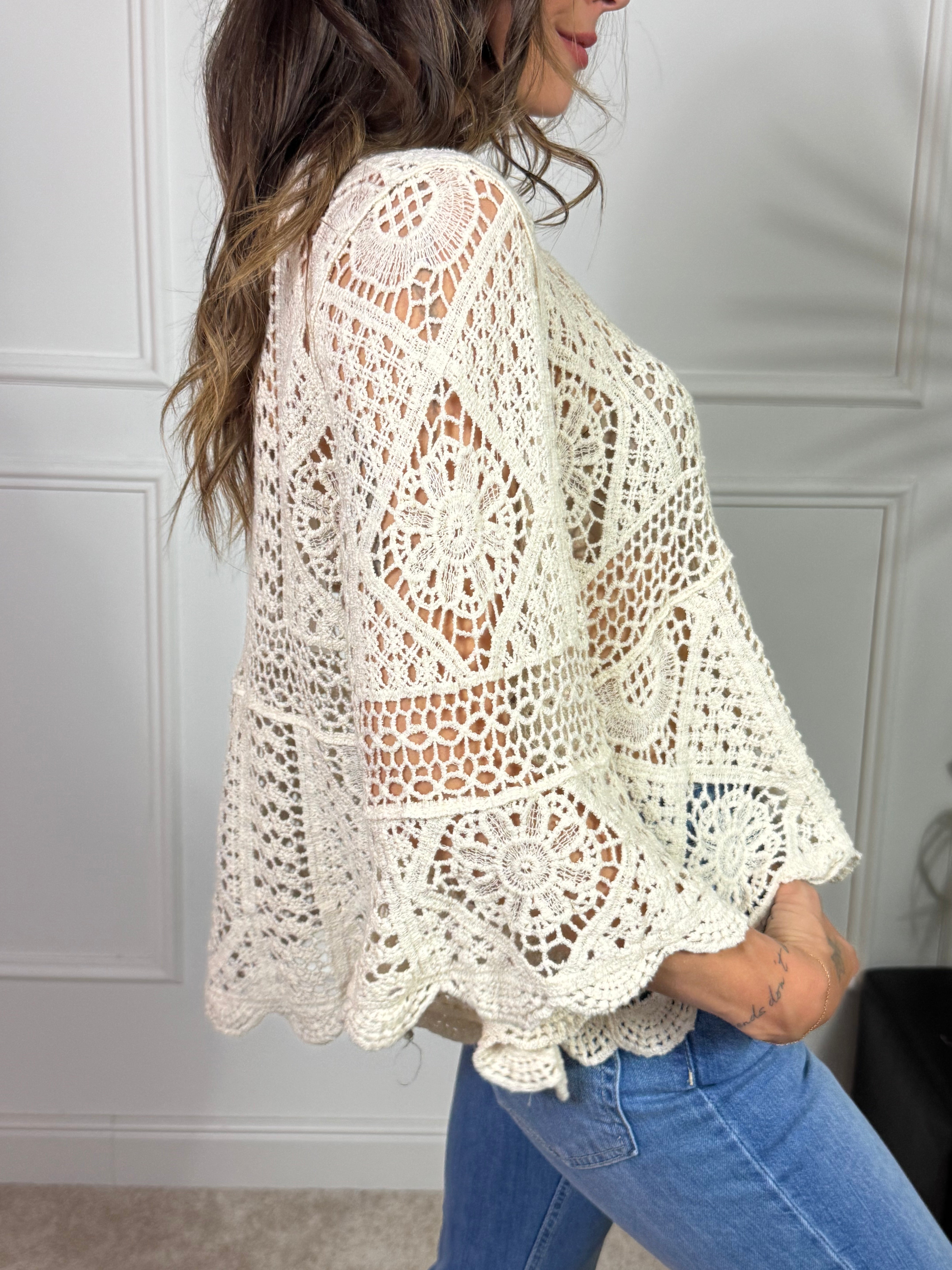 MAGLIA TRAFORATA CROCHET Victoria ILMH COMODA