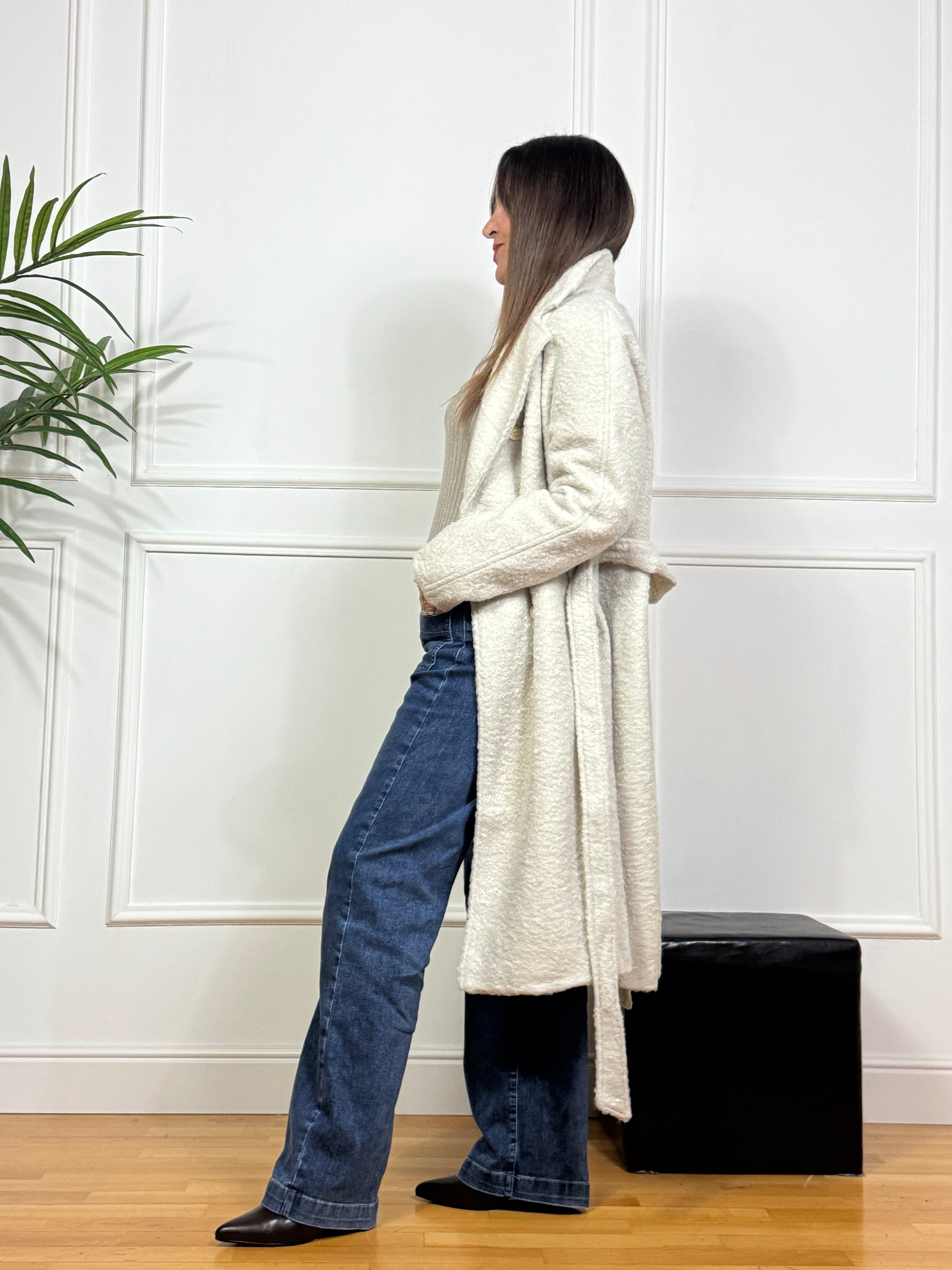 Cappotto Victoria ILMH doppiopetto TEDDY CON FUSCIACCA