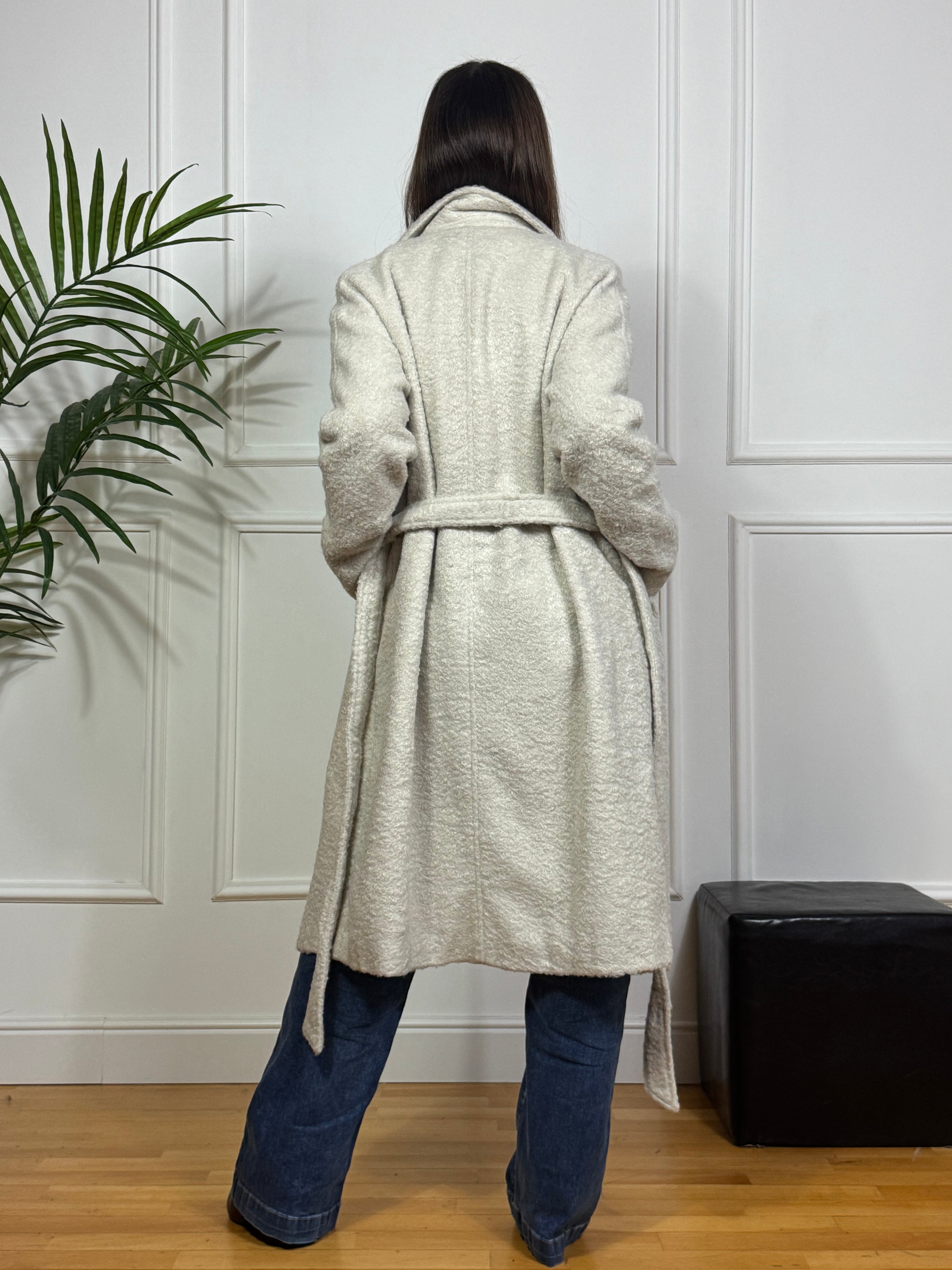 Cappotto Victoria ILMH doppiopetto TEDDY CON FUSCIACCA