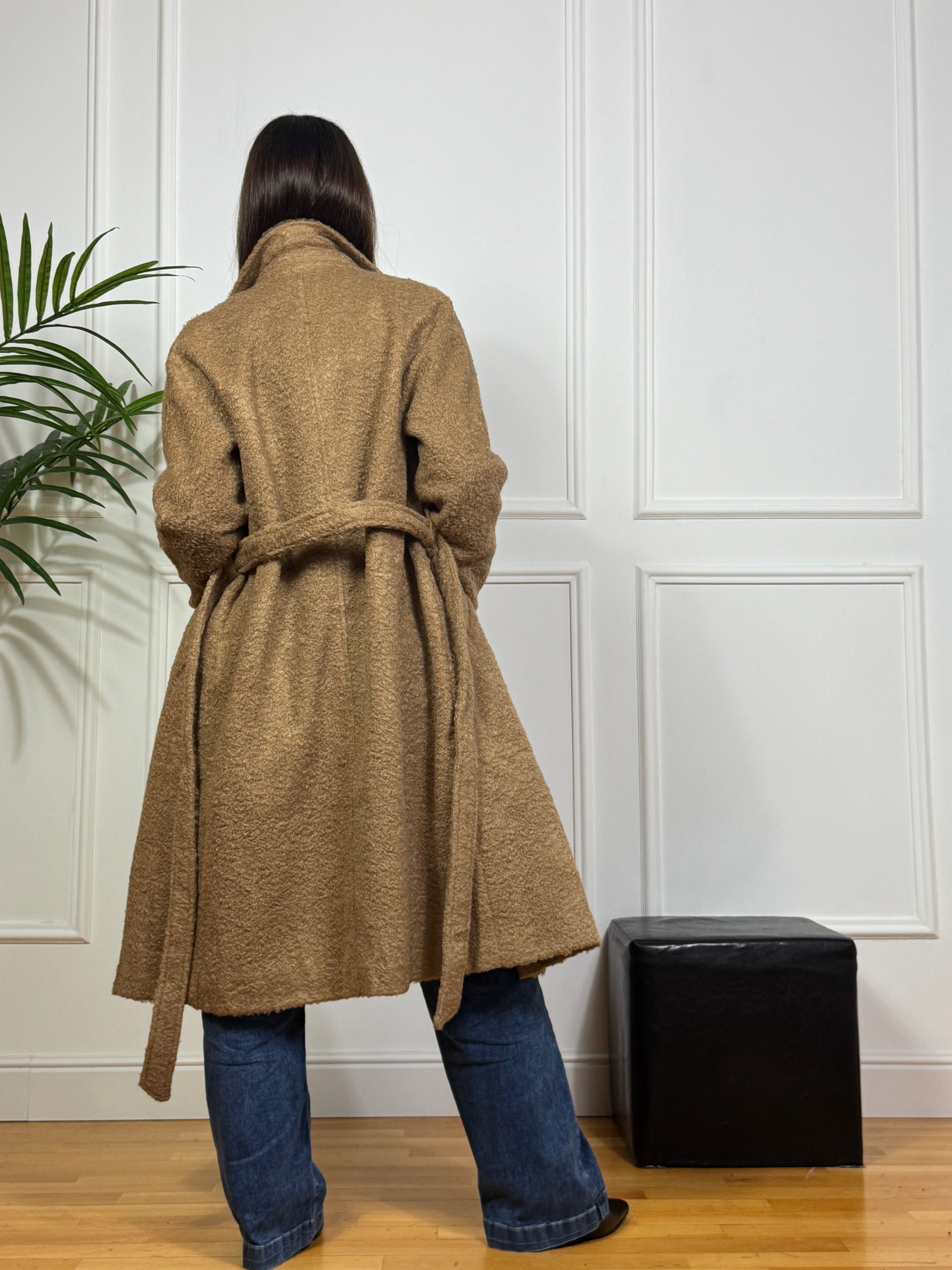 Cappotto Victoria ILMH doppiopetto TEDDY CON FUSCIACCA