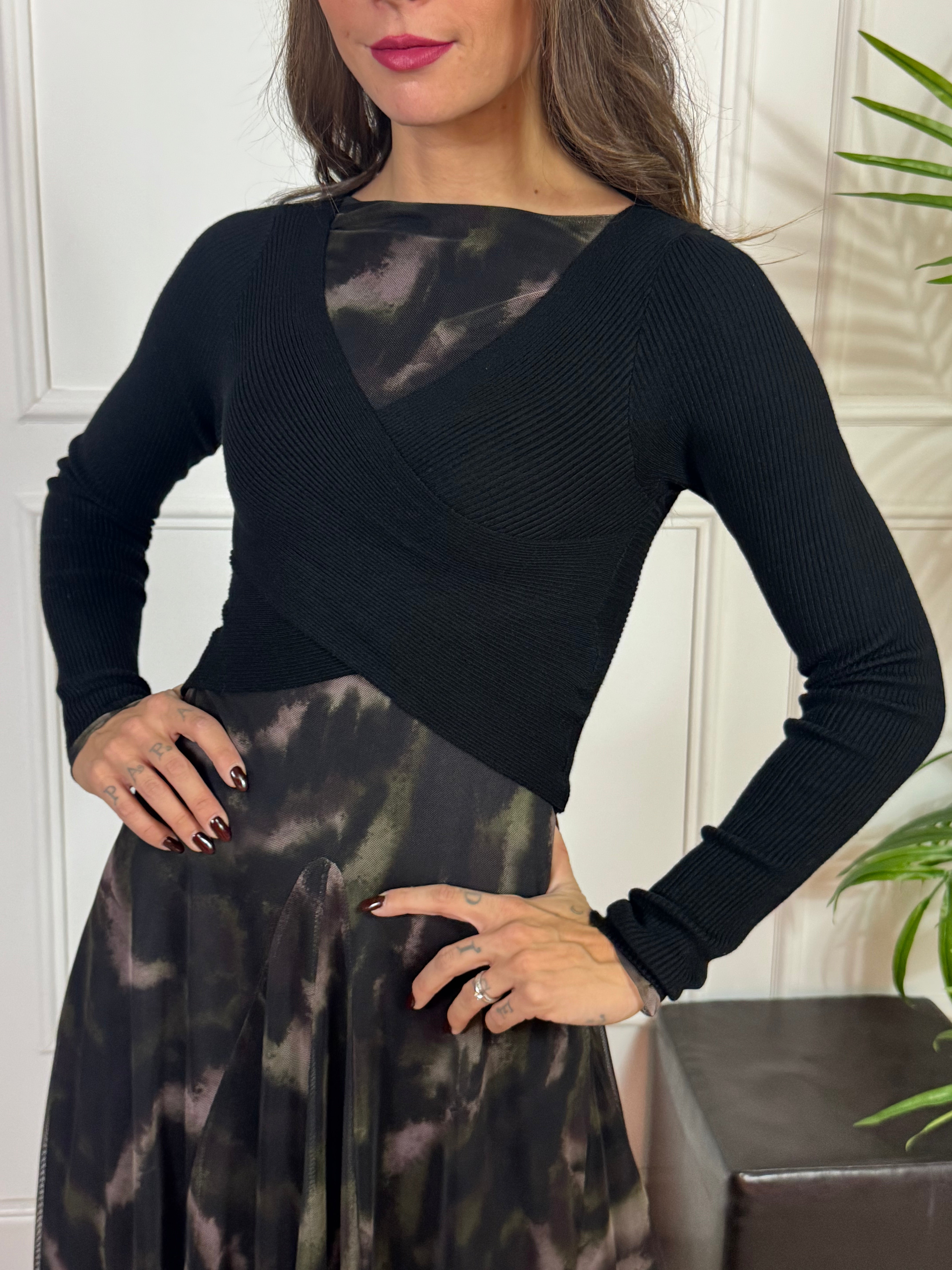 Maglia SCALDACUORE SLIM incrociata Susy Mix COSTINE