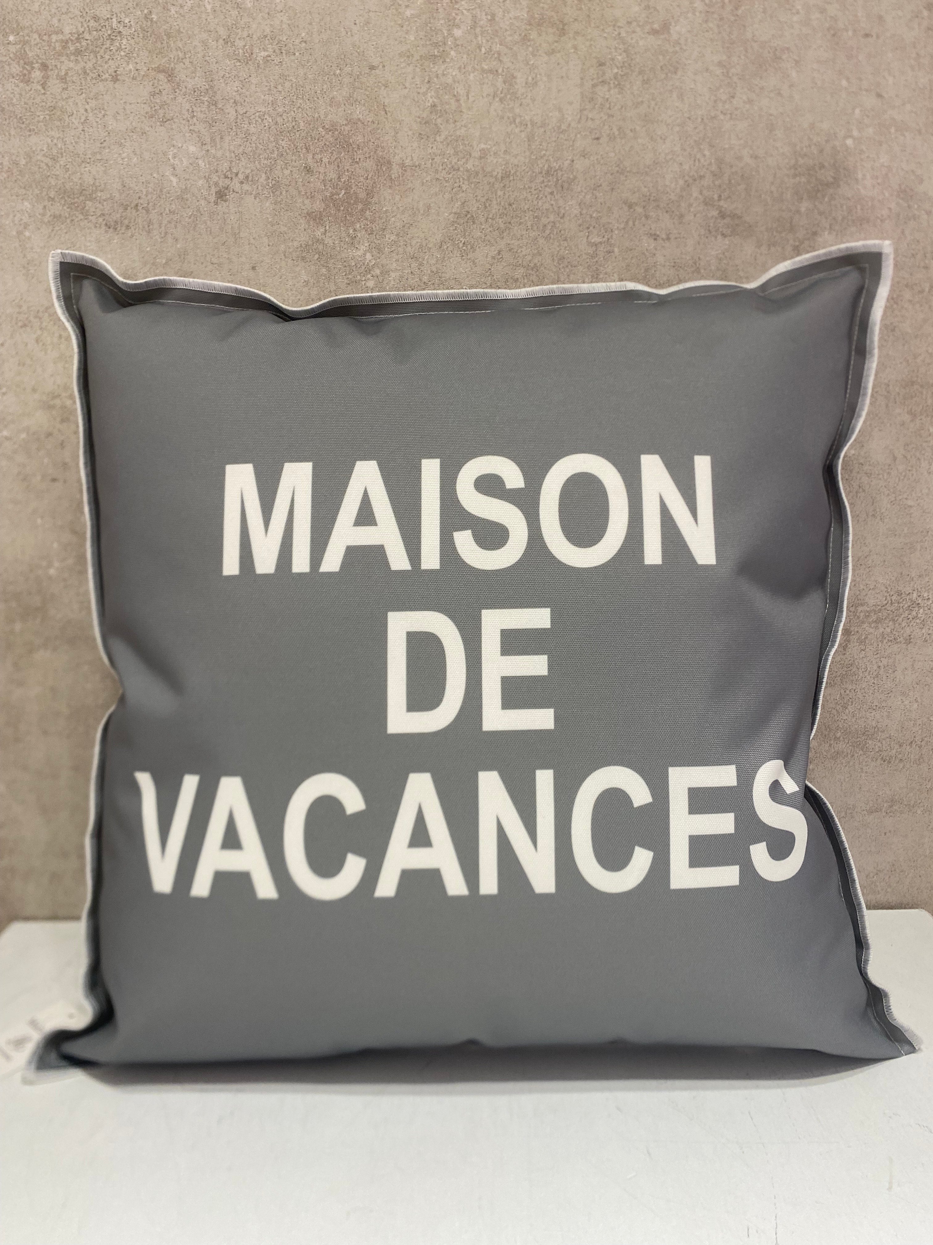 Cuscino grigio MAISON DE VACANCES