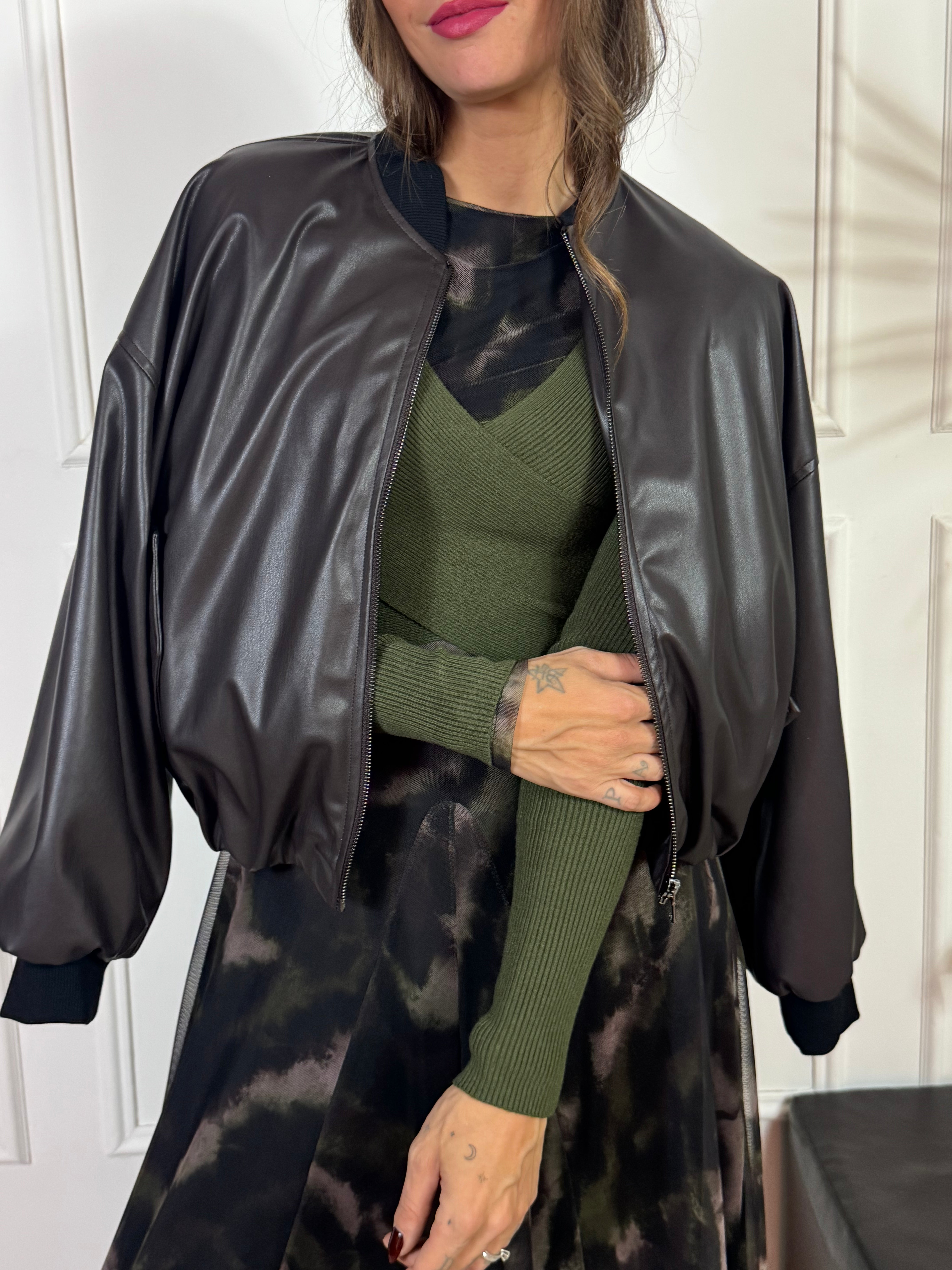 Bomber ecopelle Susy Mix