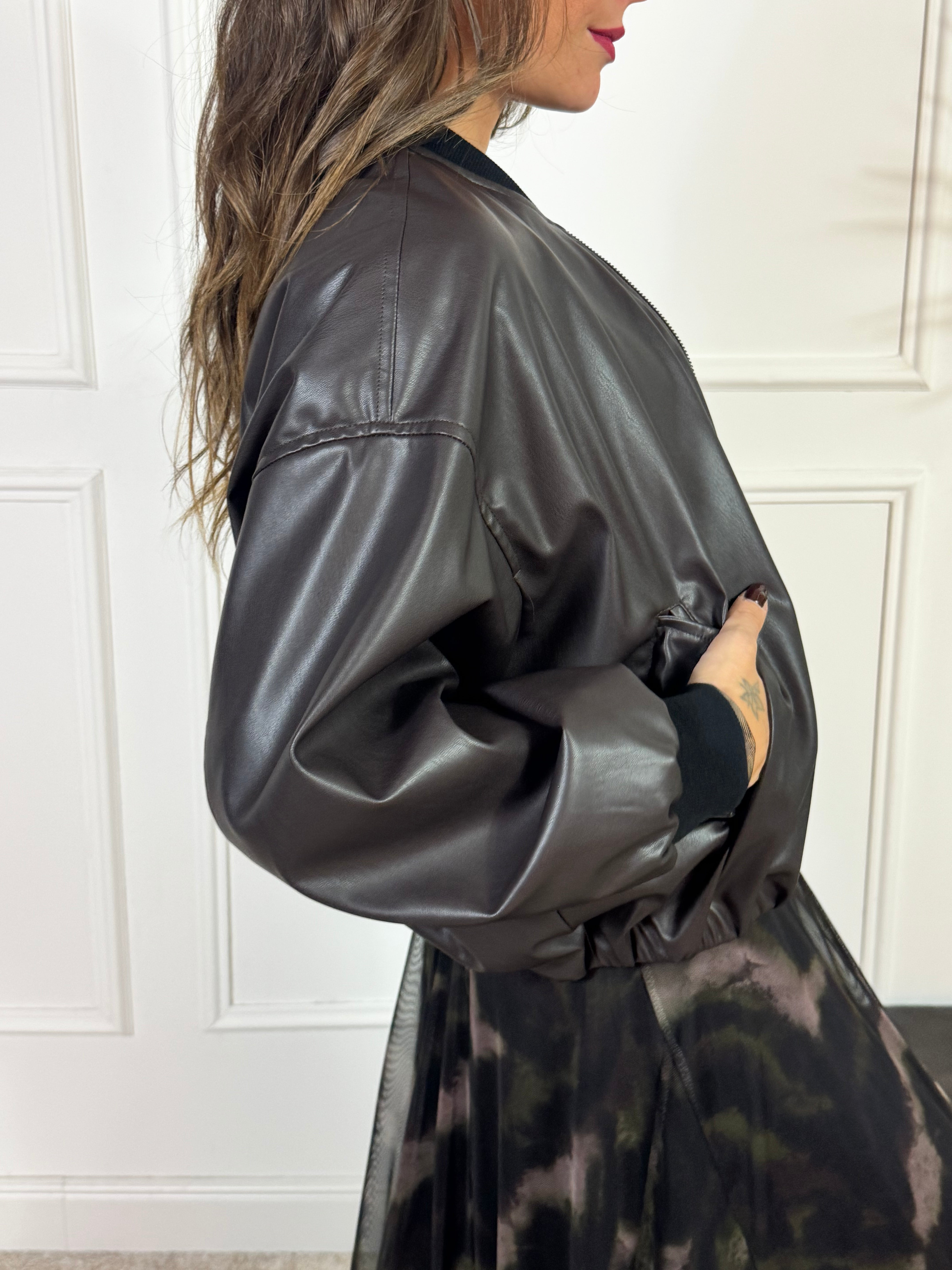 Bomber ecopelle Susy Mix