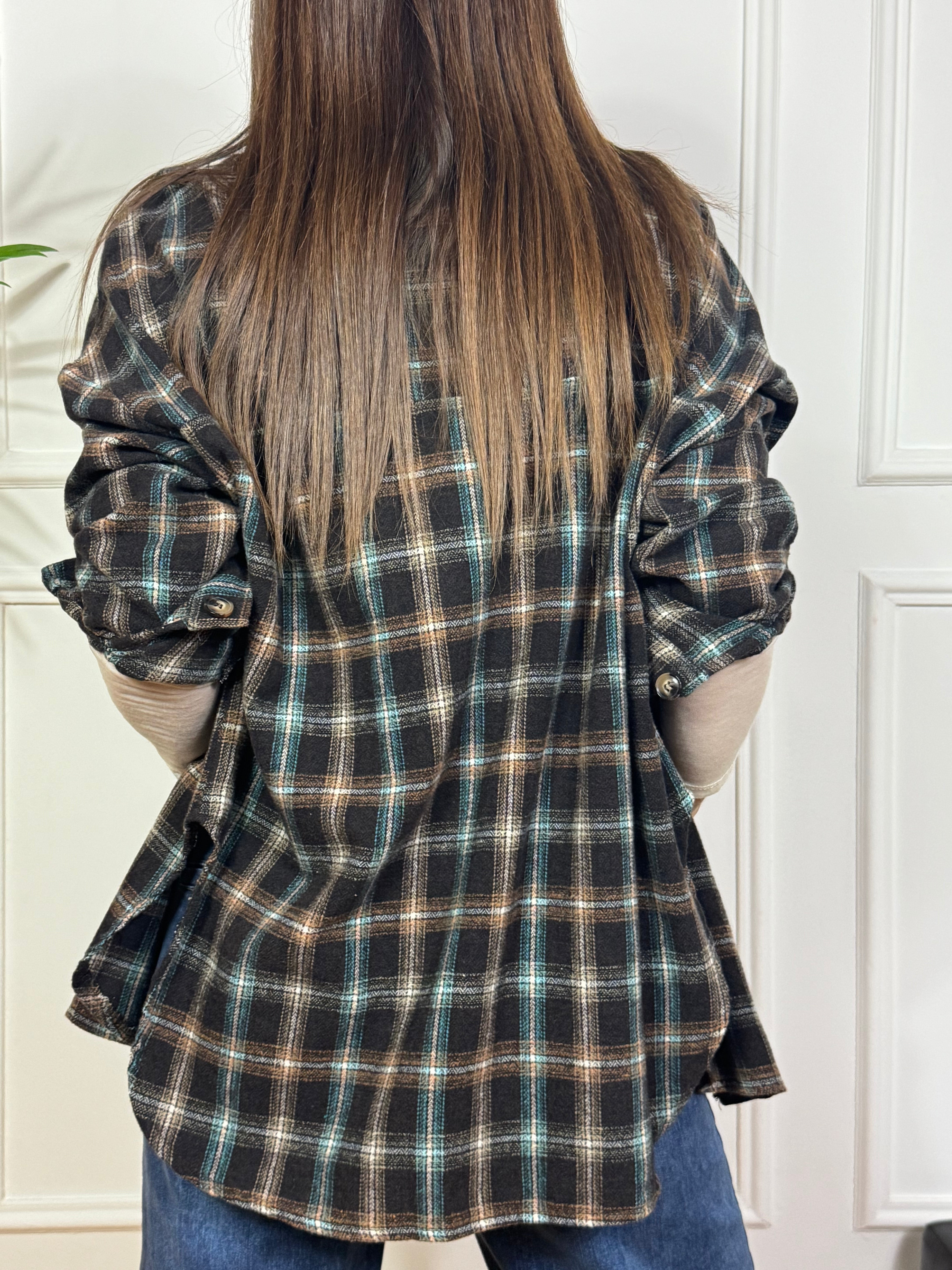 Camicia oversize in flanella Victoria ILMH fantasia scozzese