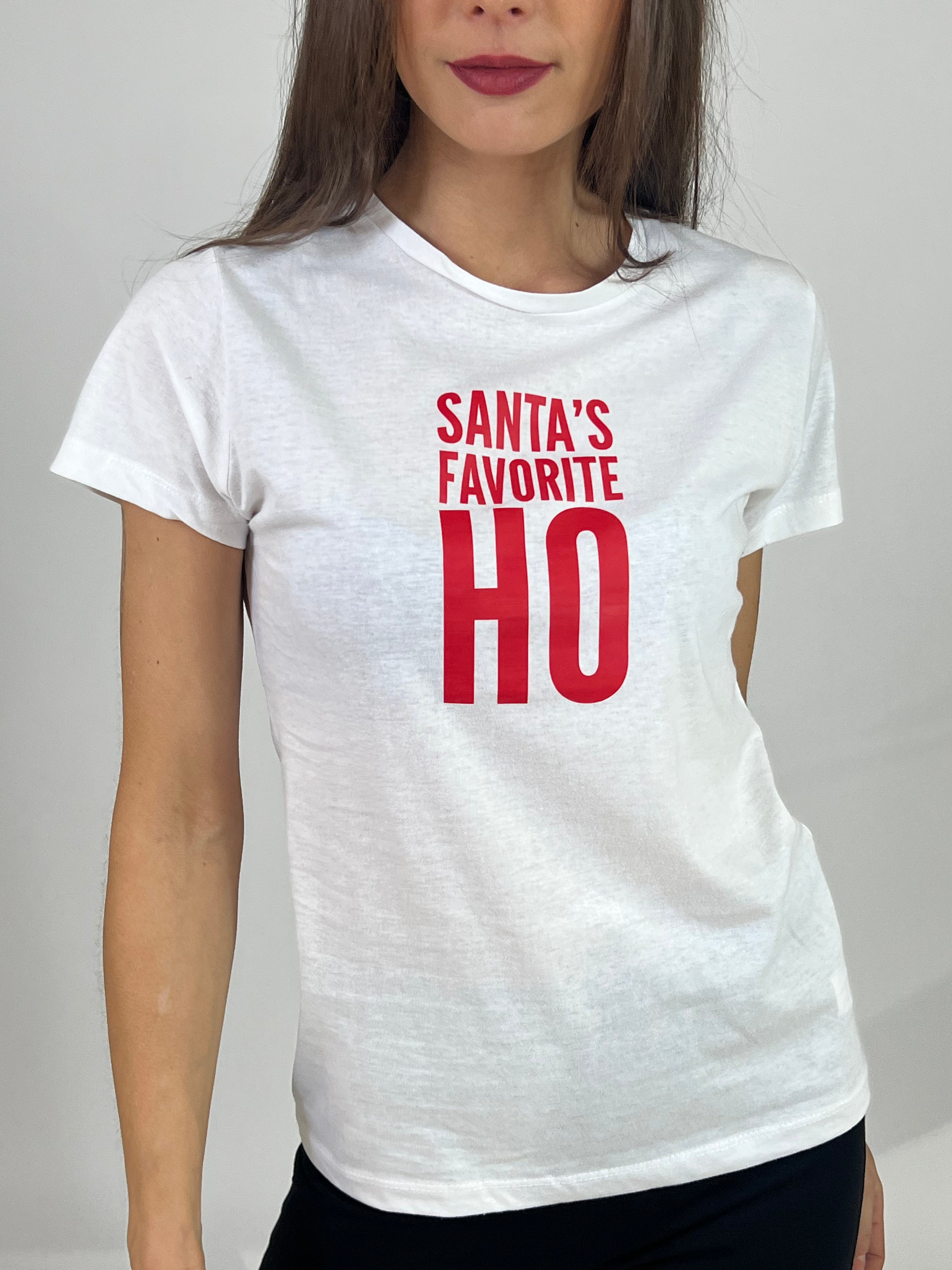 T-shirt Susy Mix SANTA'S FAVORITE HO