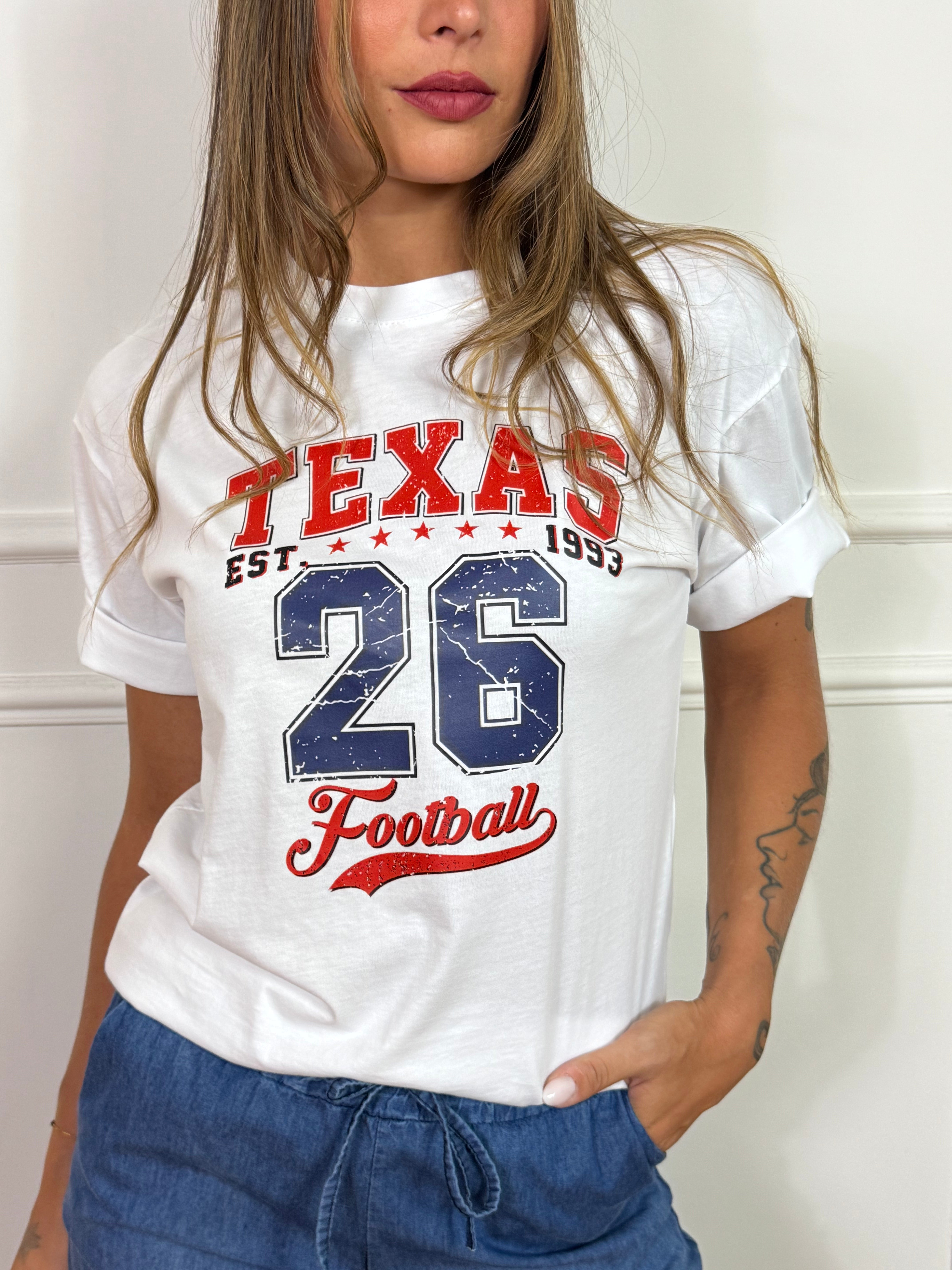 Set completo Susy Mix T-SHIRT + CAPPELLINO stampa TEXAS