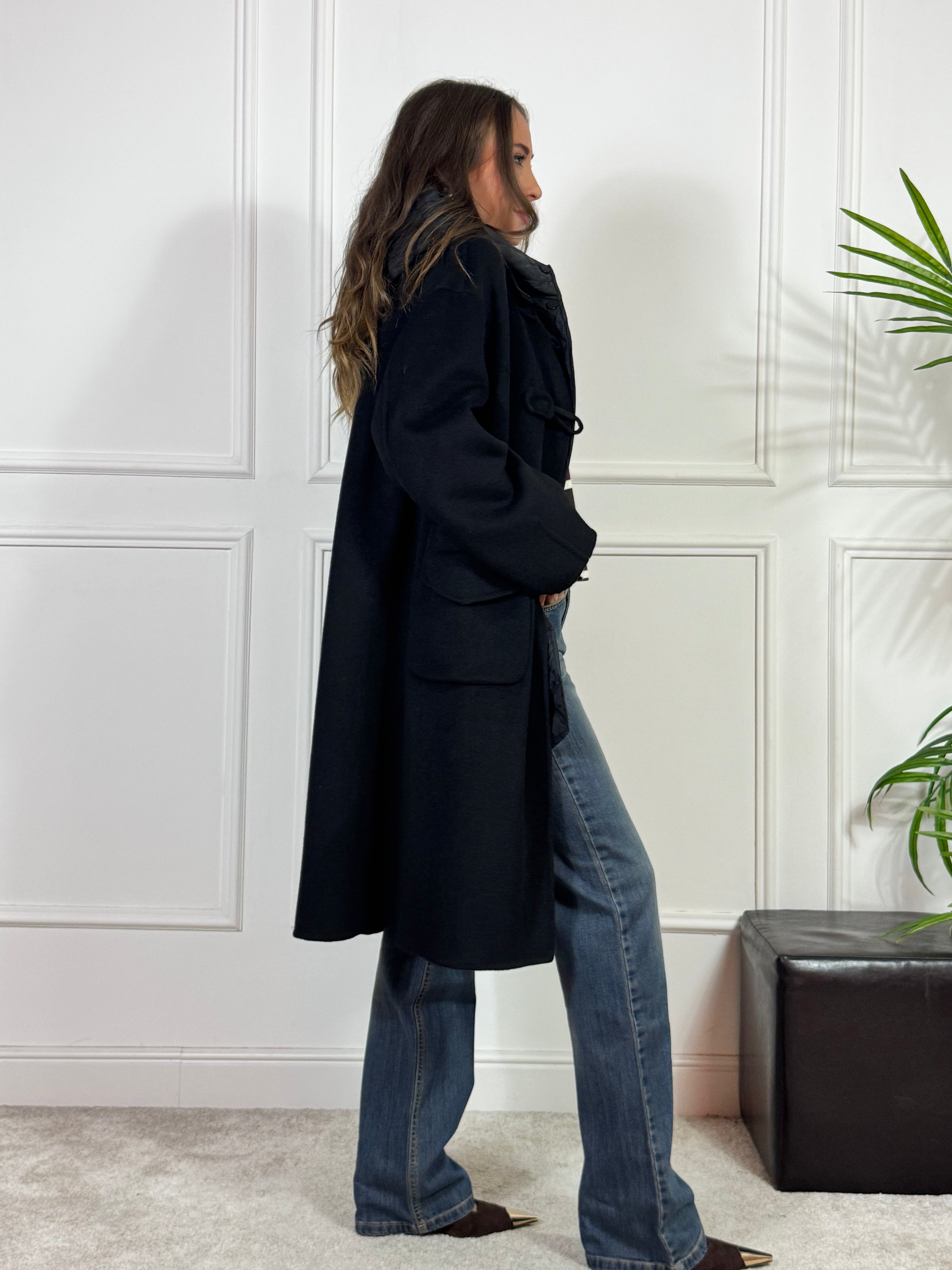 Cappotto montgomery + gilet con cappuccio Susy Mix