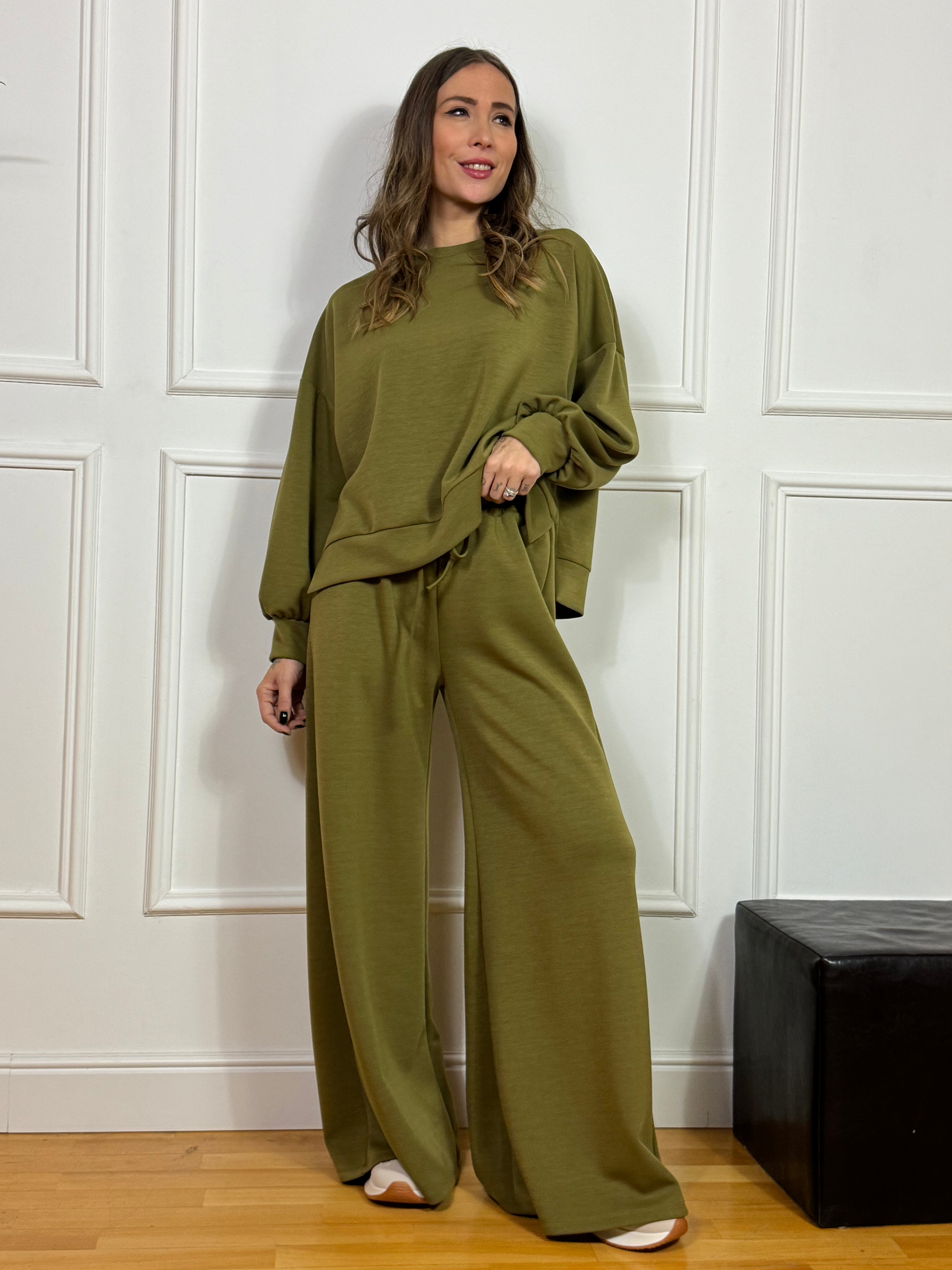 Felpa paricollo Kikisix spacchetti laterali tessuto tecnico sottile