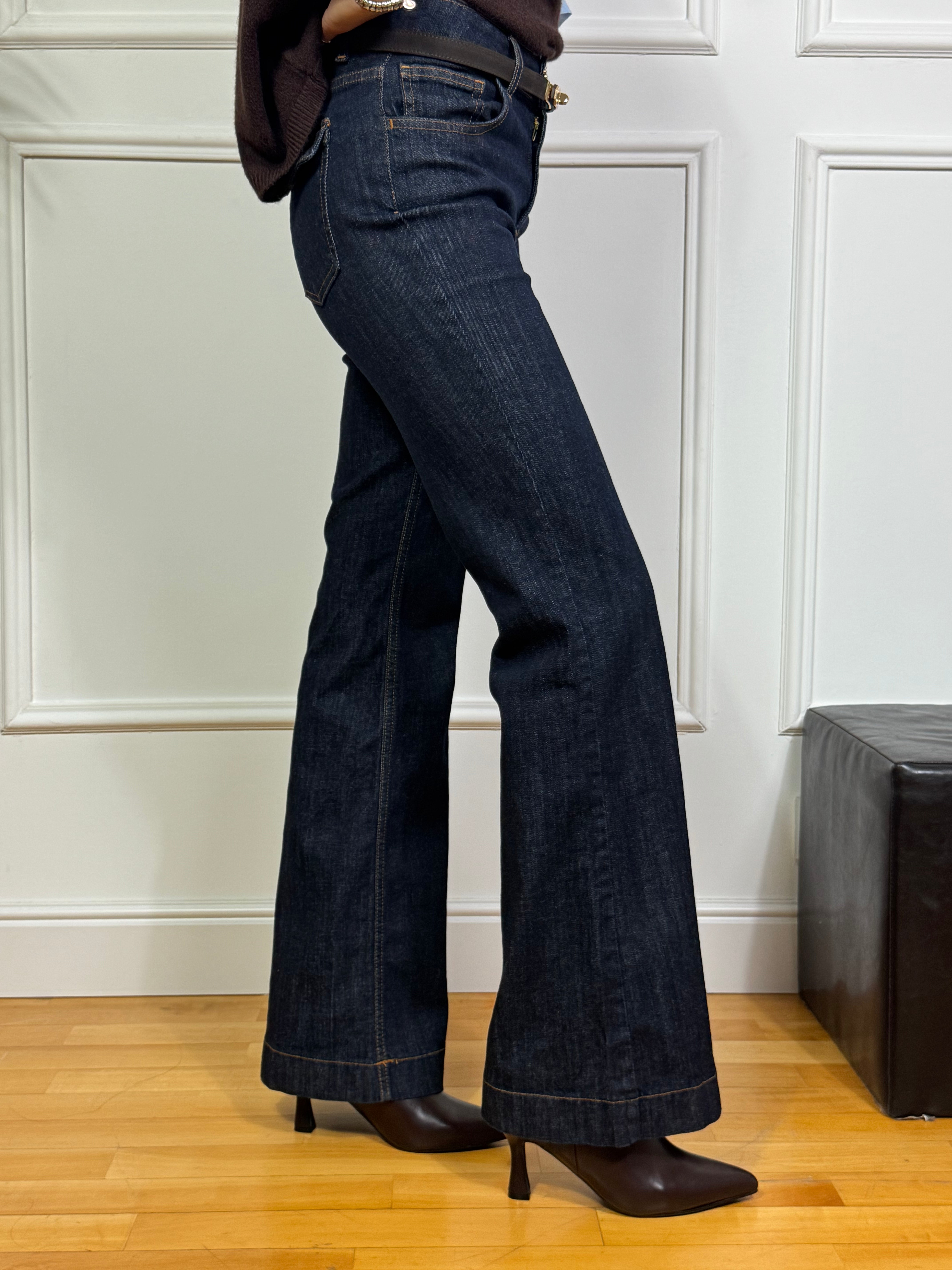 Jeans Susy Mix ZAMPETTA- BOTTONE GIOIELLO - BLU DENIM