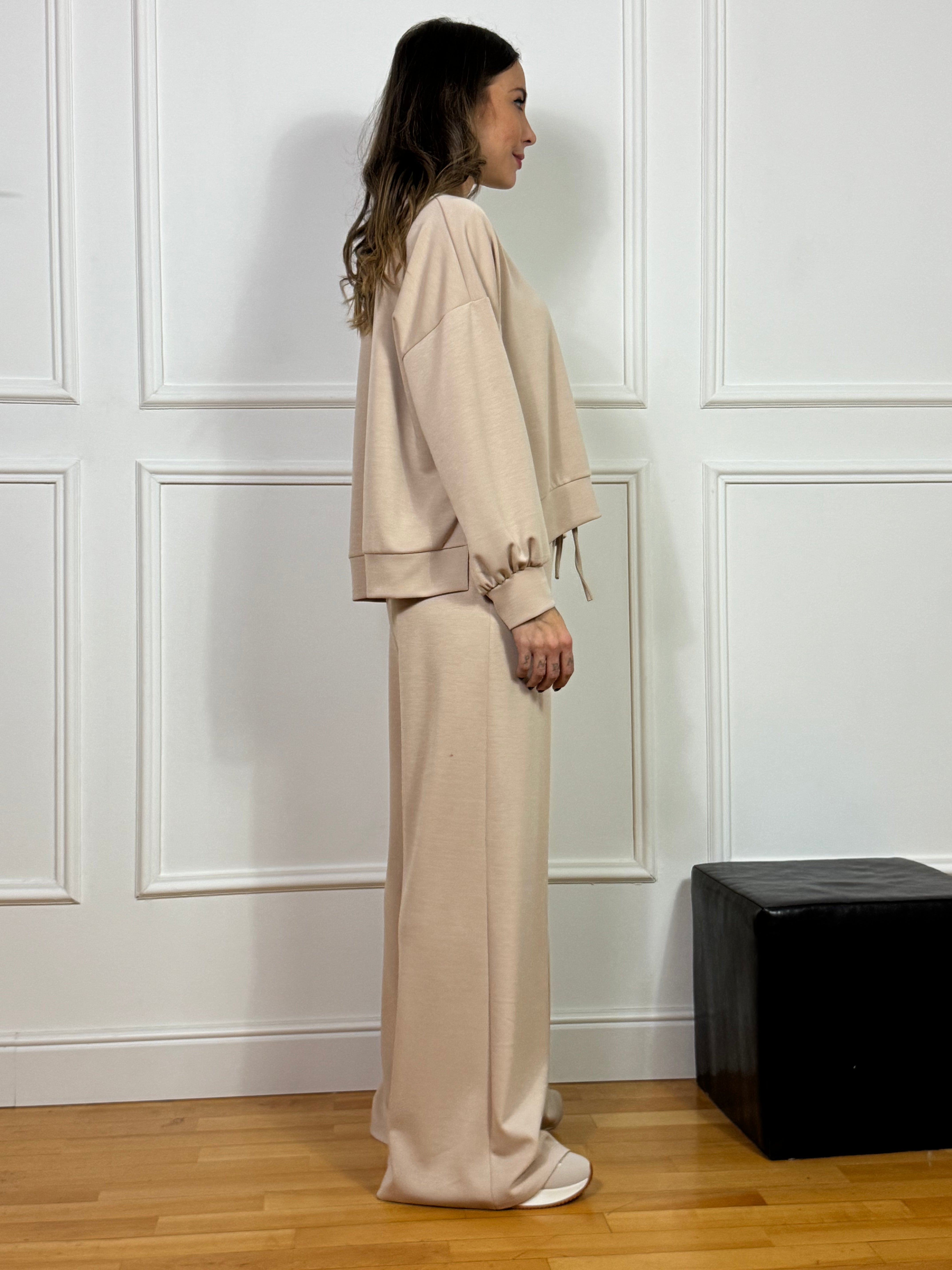 Pantalone tuta con coulisse Kikisix tessuto tecnico sottile