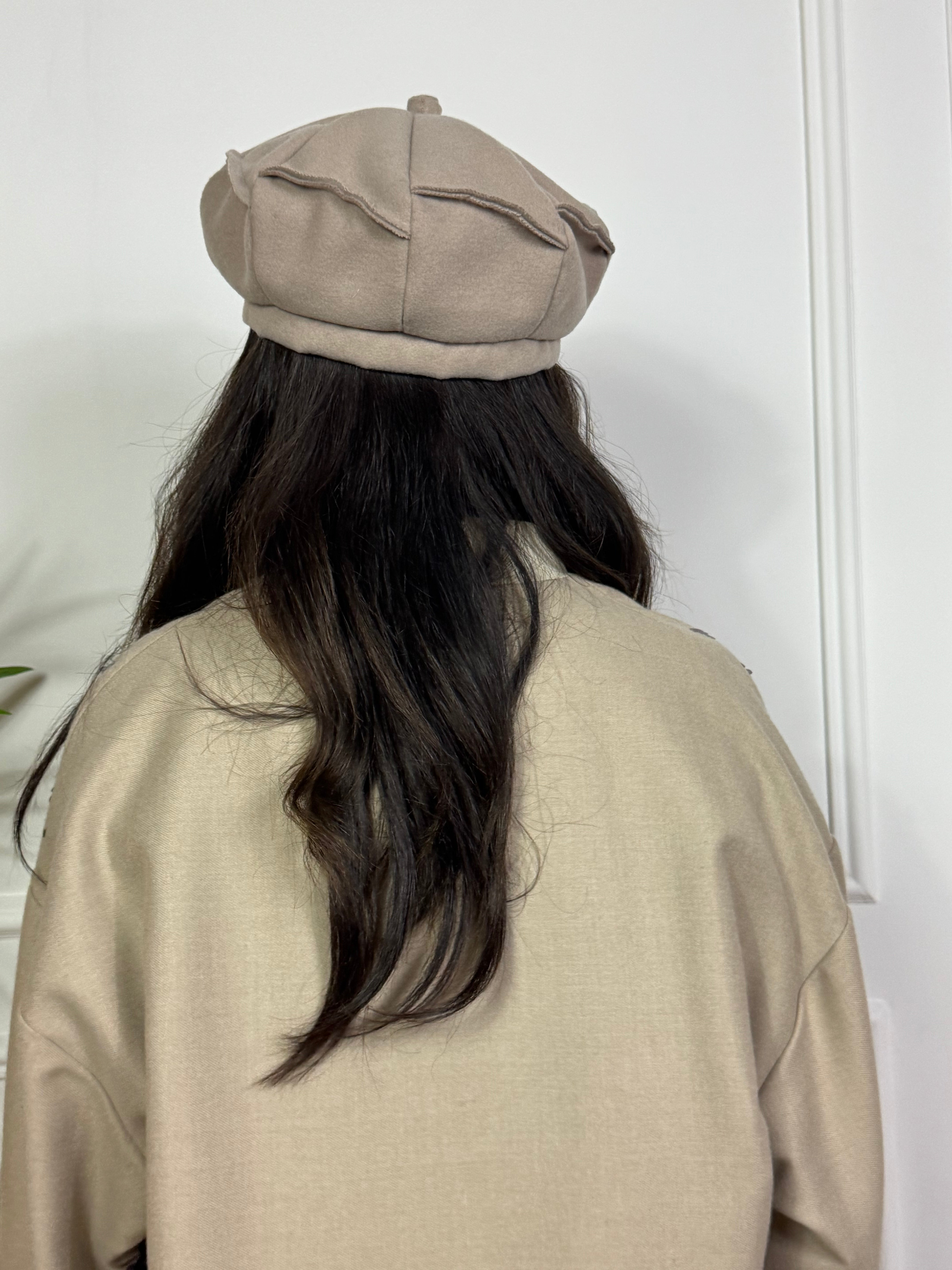 Basco in pannetto Susy Mix con cuciture a vista