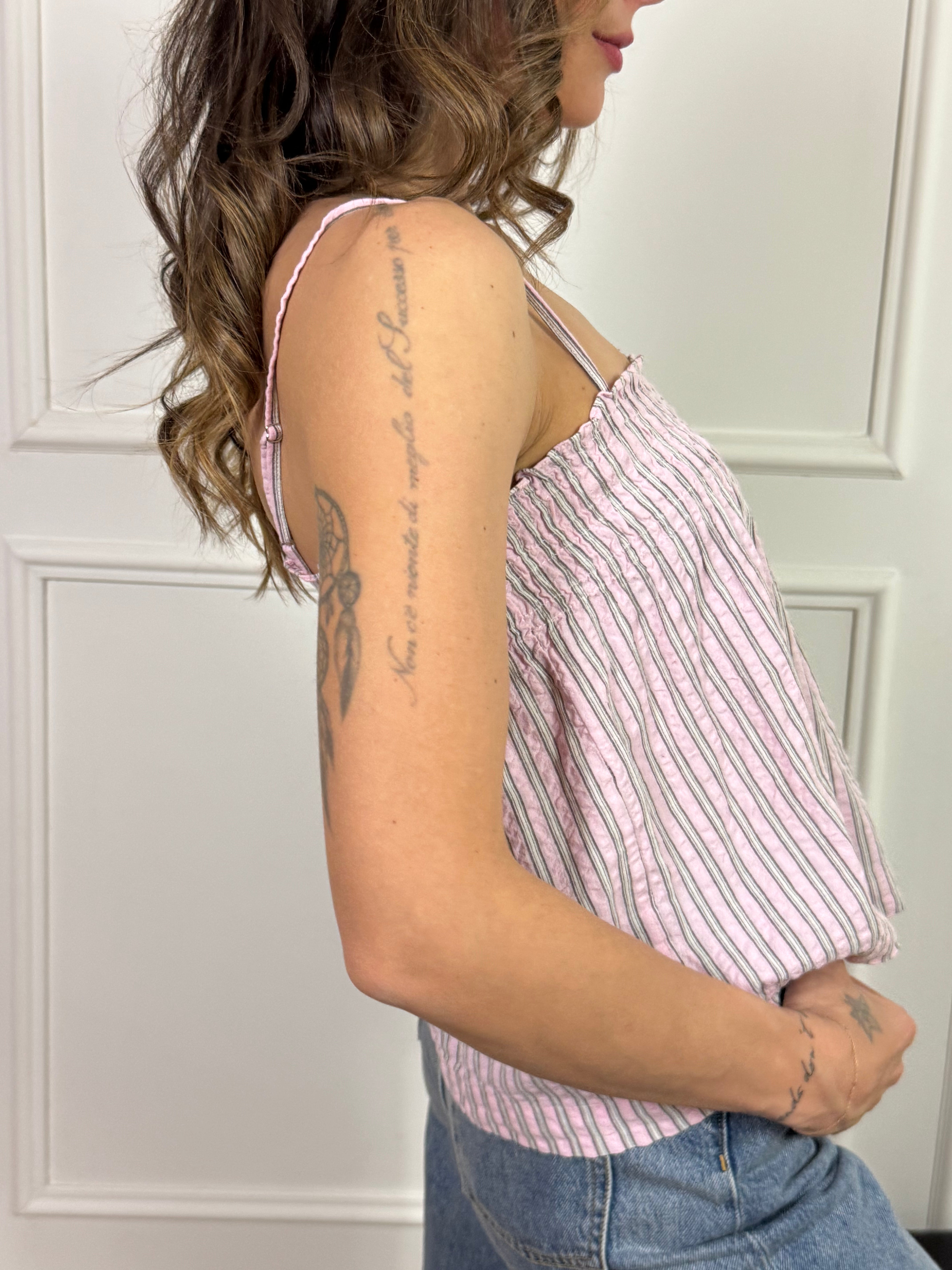 Top JJXX modello ZOE fantasia RIGHINE VERTICALI