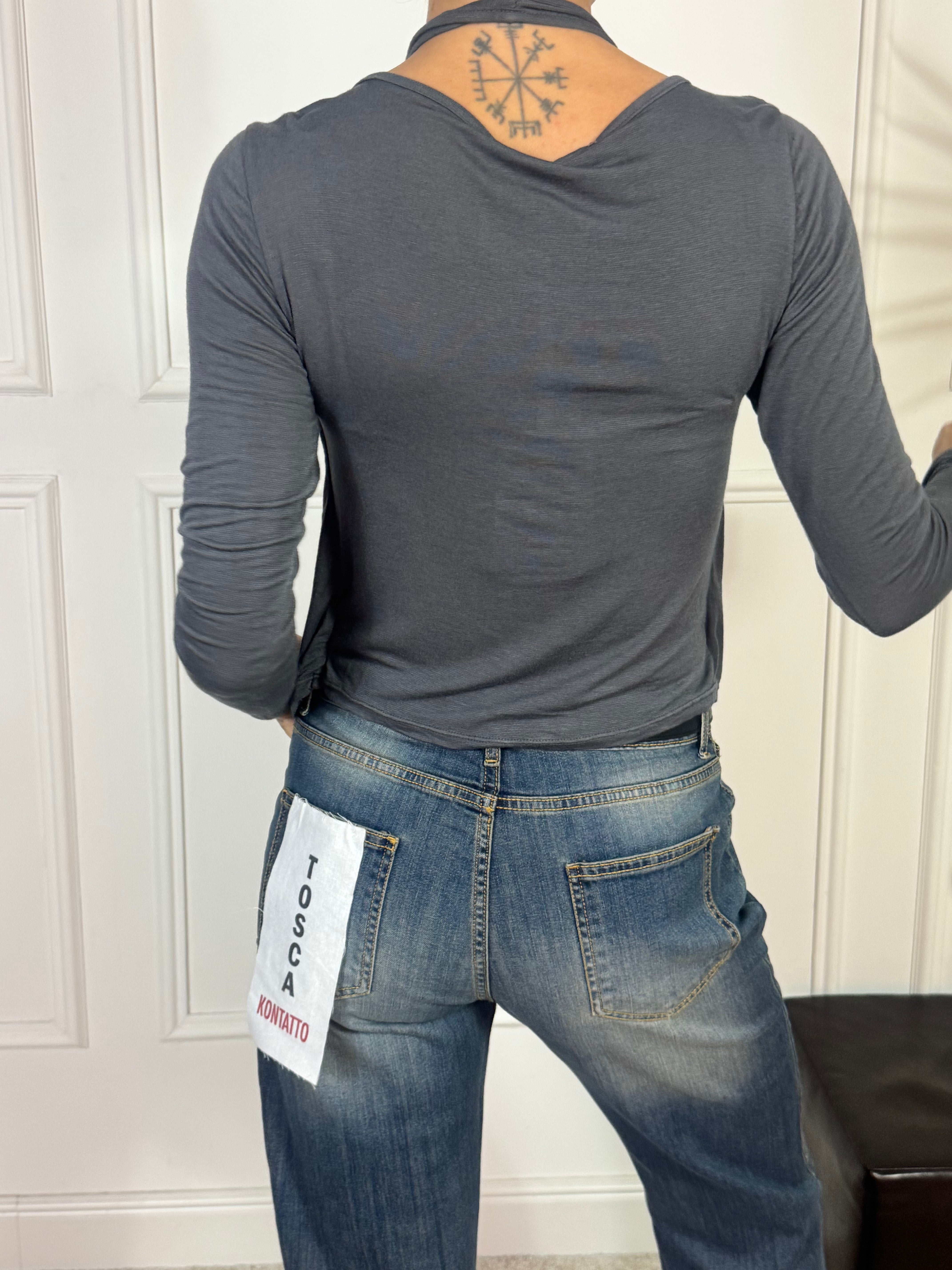 Cardigan con effetto top sottostante Kikisix misto cashmere