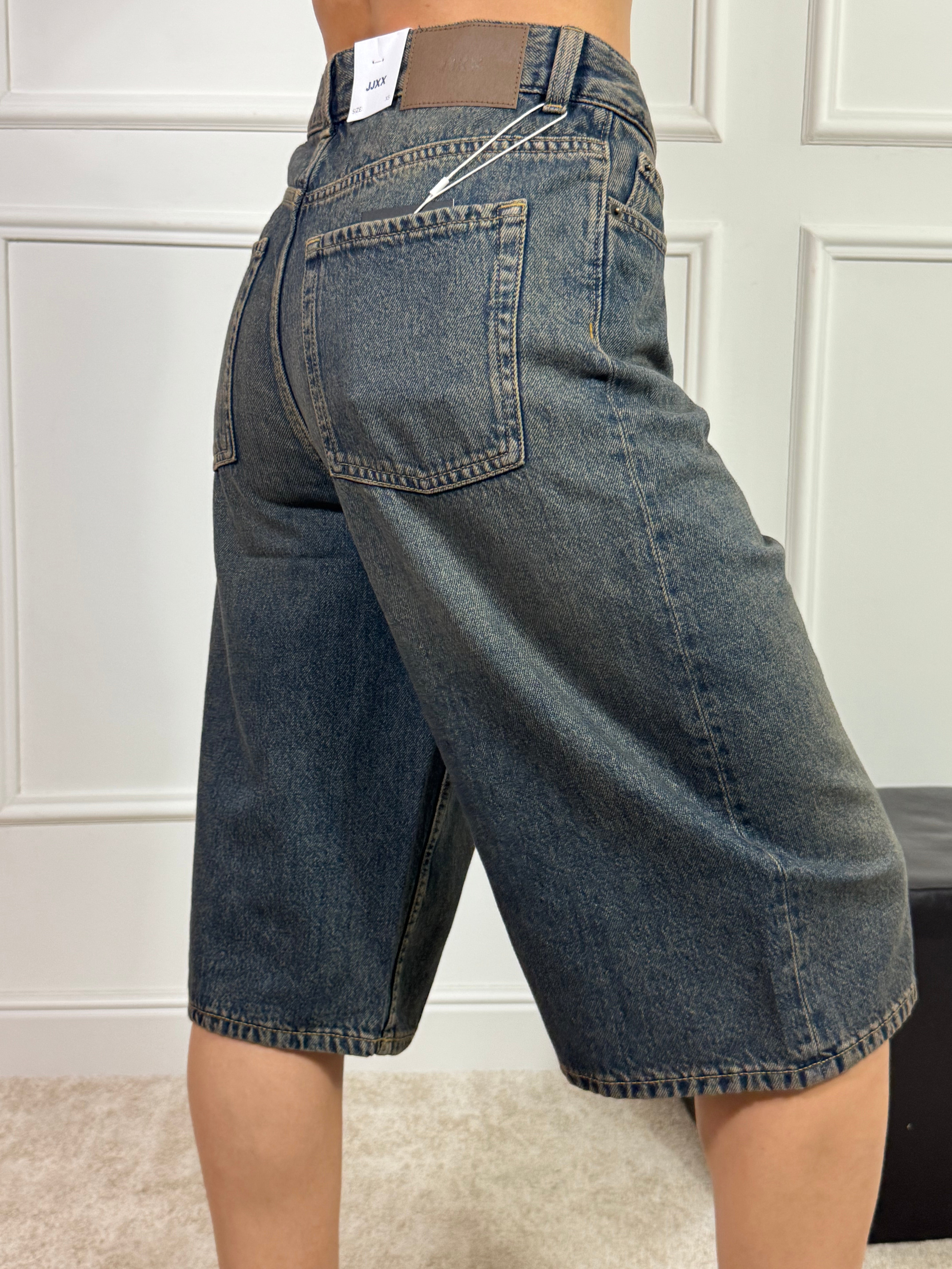 BERMUDA in jeans JJXX modello TOKYO BAGGY - DARK BLUE DENIM