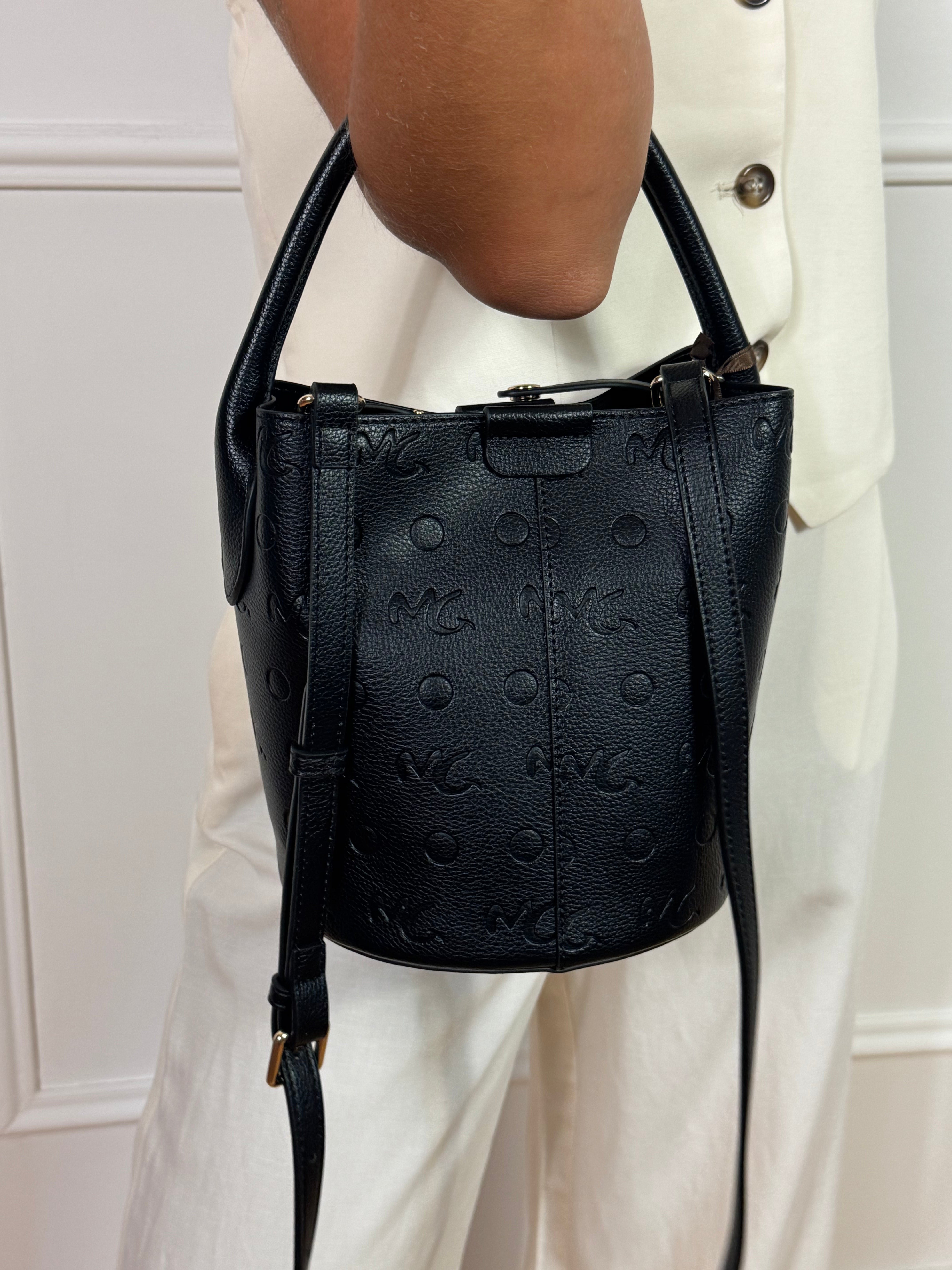 SECCHIELLO in ecopelle Manila Grace EMBOSSED con logo