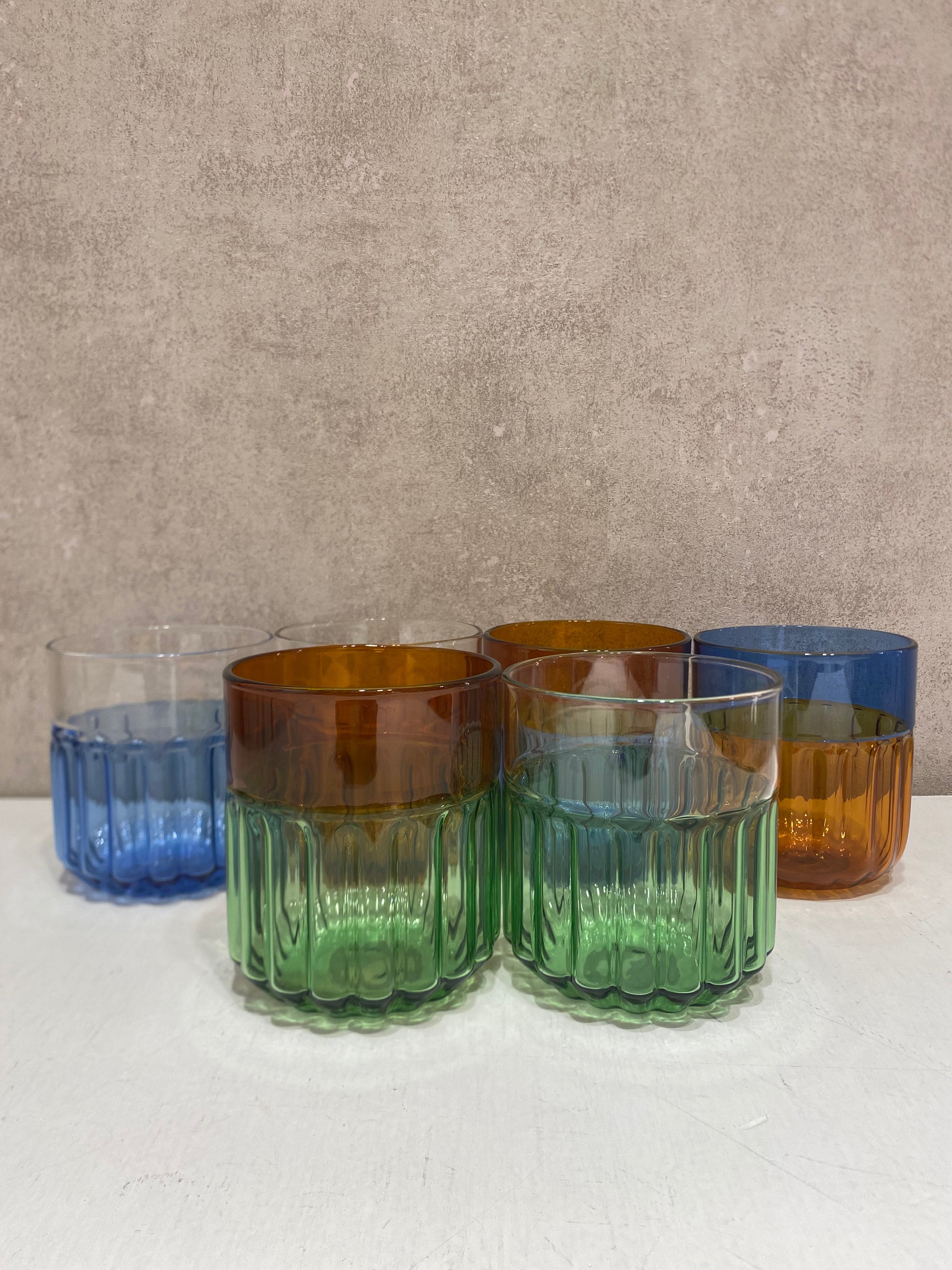 Bicchieri set 6 BICOLOR