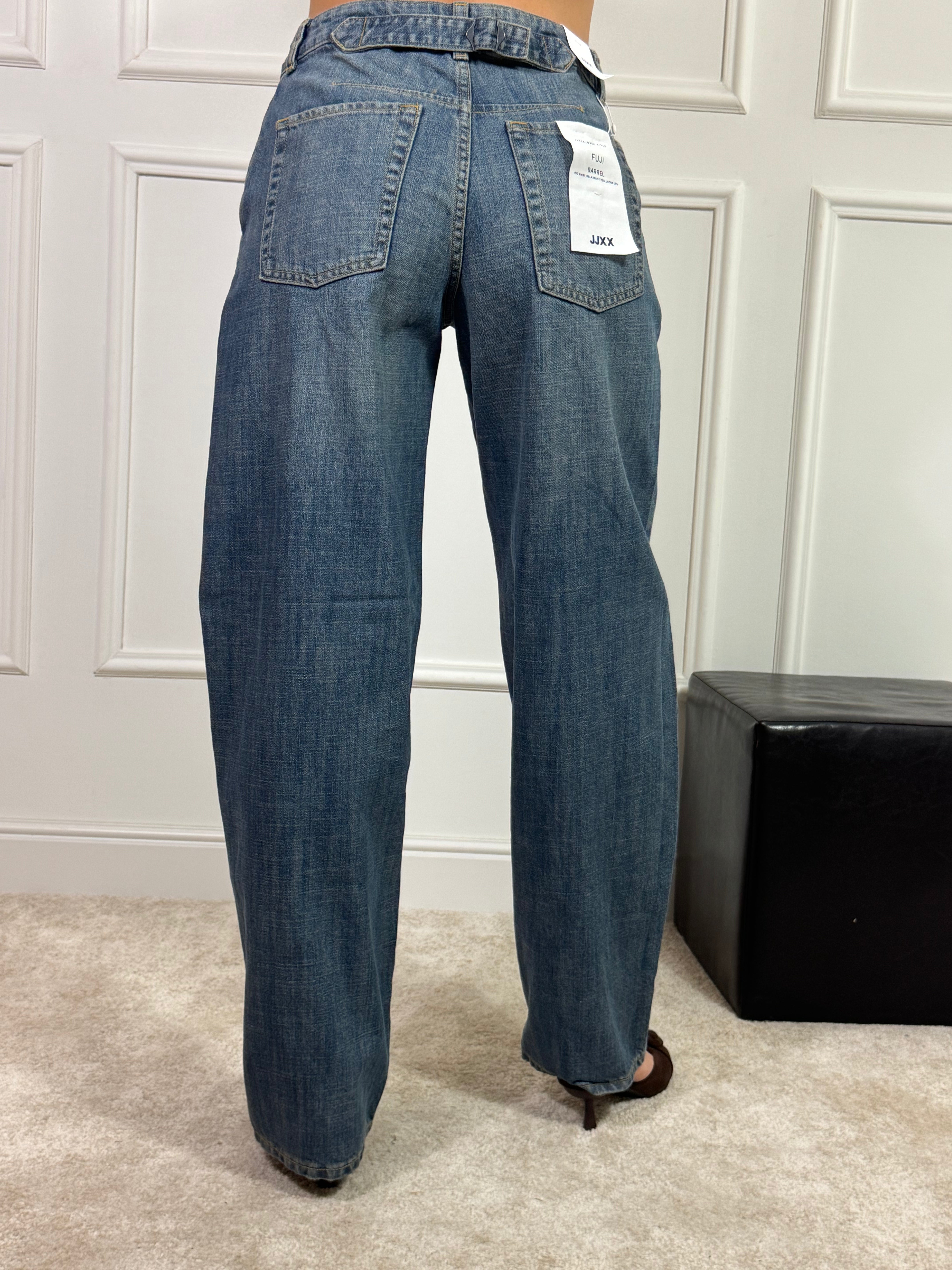 Jeans JJXX modello FUJI EDNA BARREL - colore MEDIUM BLUE DENIM