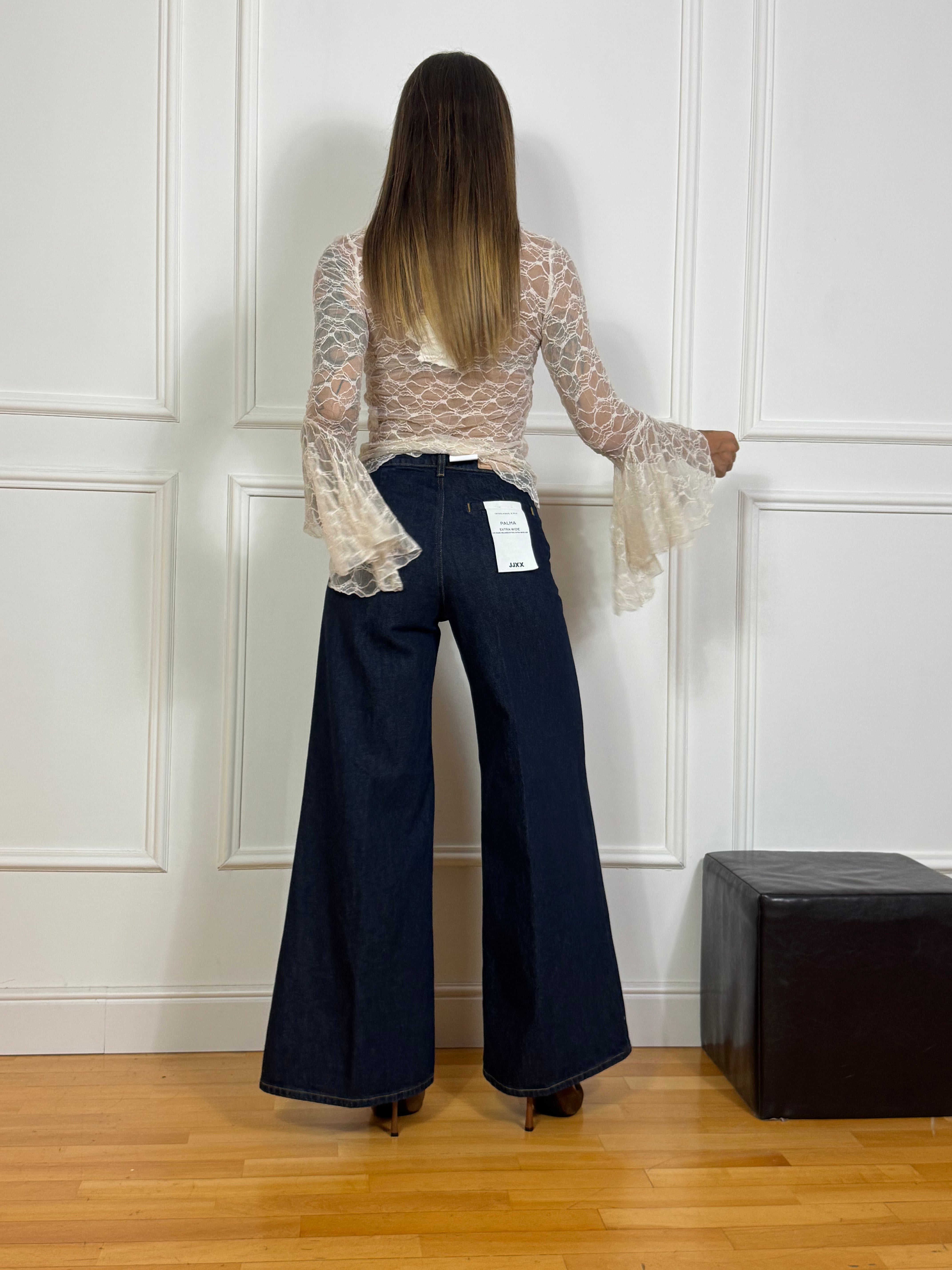 Jeans JJXX PALMA KARLA - EXTRA WIDE - Blu scuro
