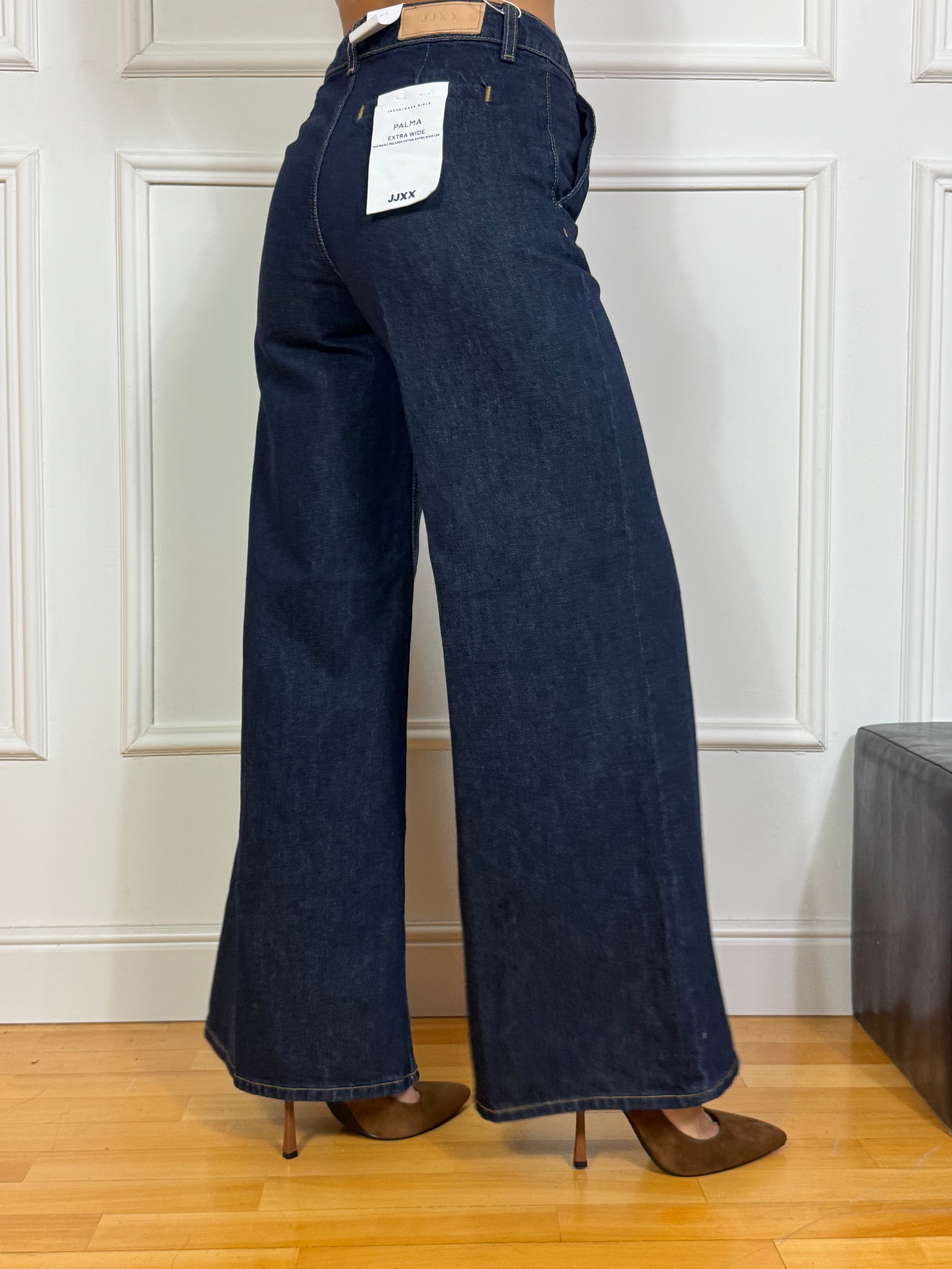 Jeans JJXX PALMA KARLA - EXTRA WIDE - Blu scuro