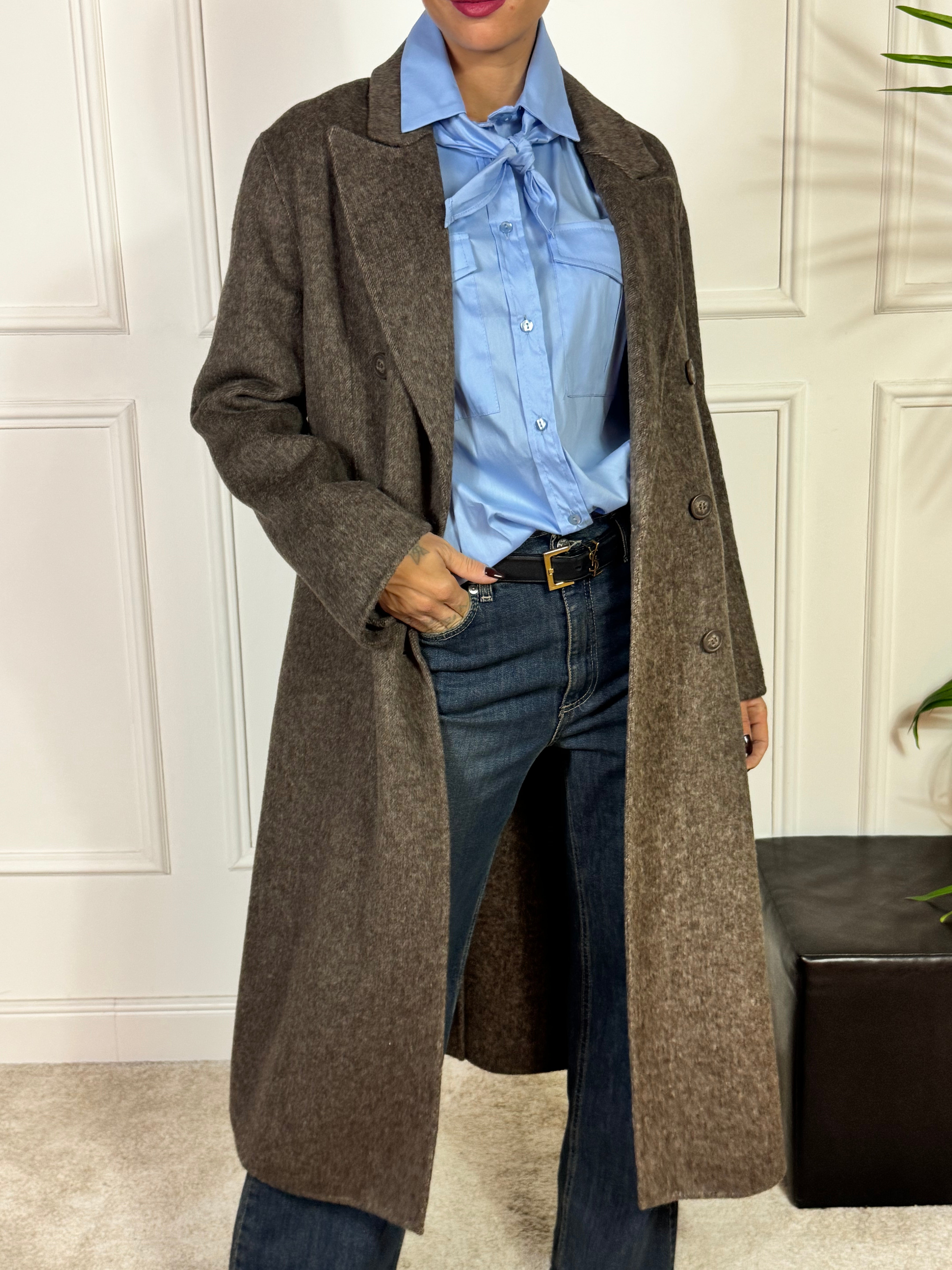 Cappotto rasato + stola in ecopelo Have One