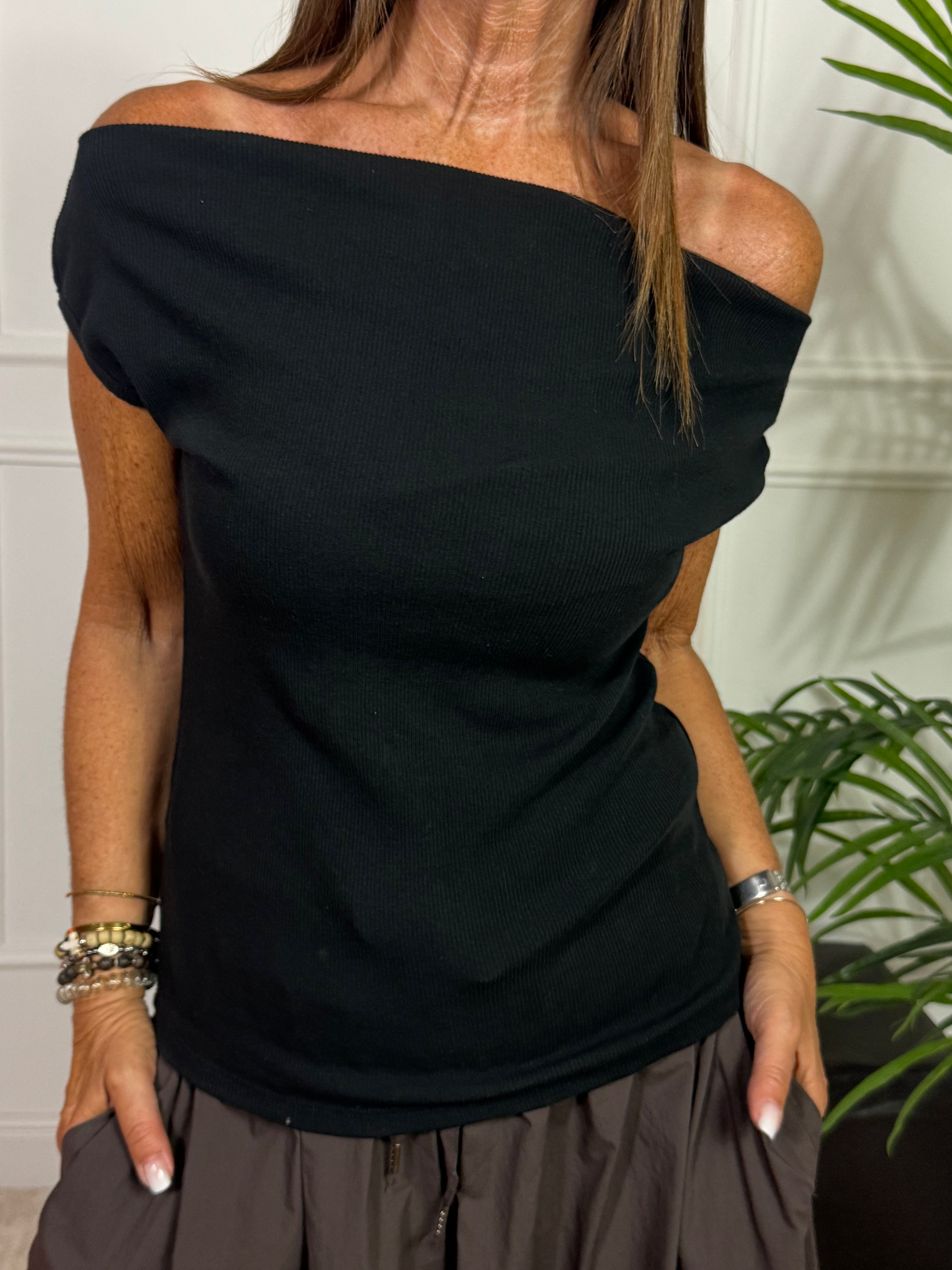 Maglia t-shirt cannettata Victoria ILMH BARCHETTA AMPIA SHIFFER