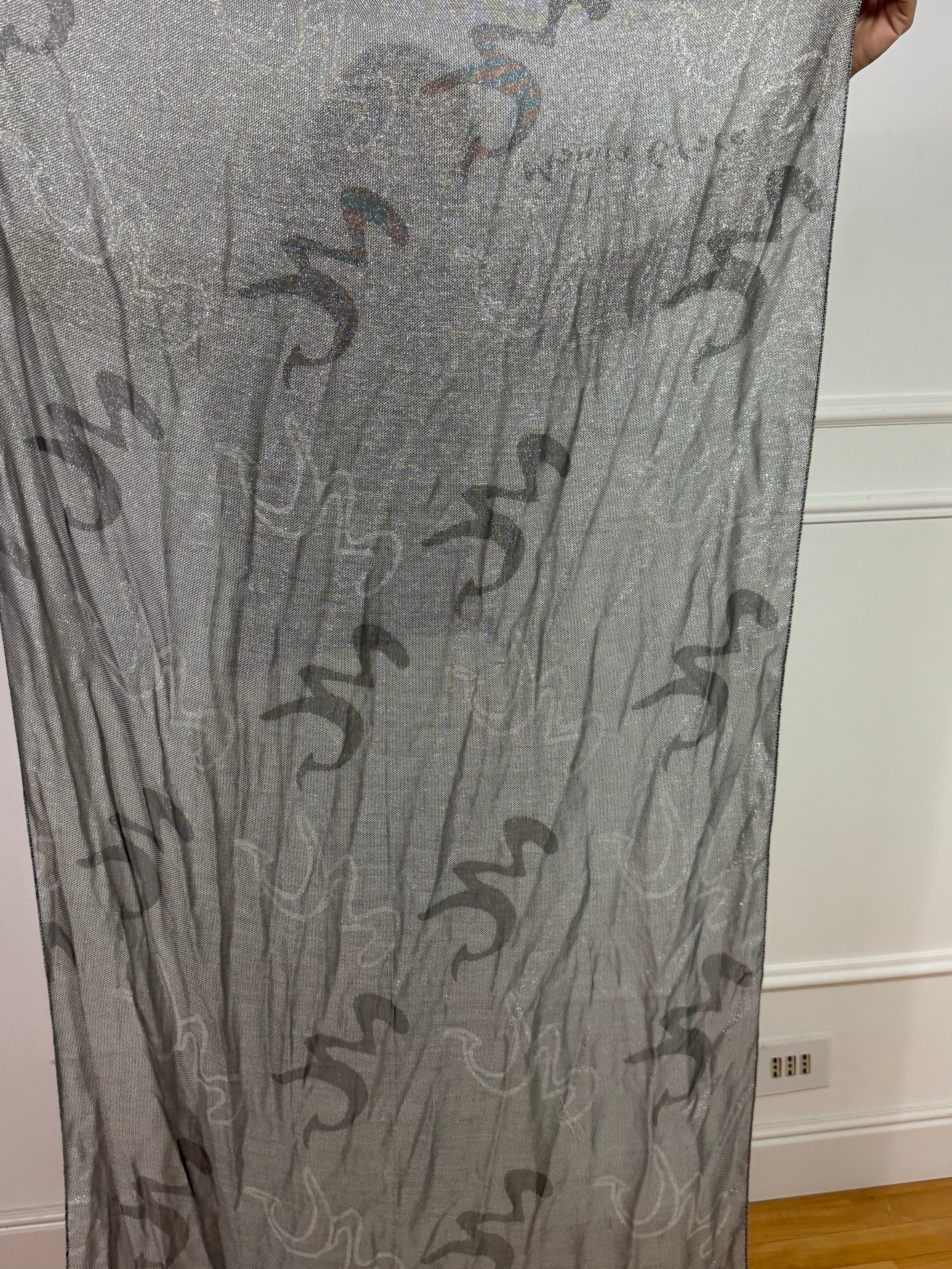 Foulard Manila Grace in lurex - logo glitter