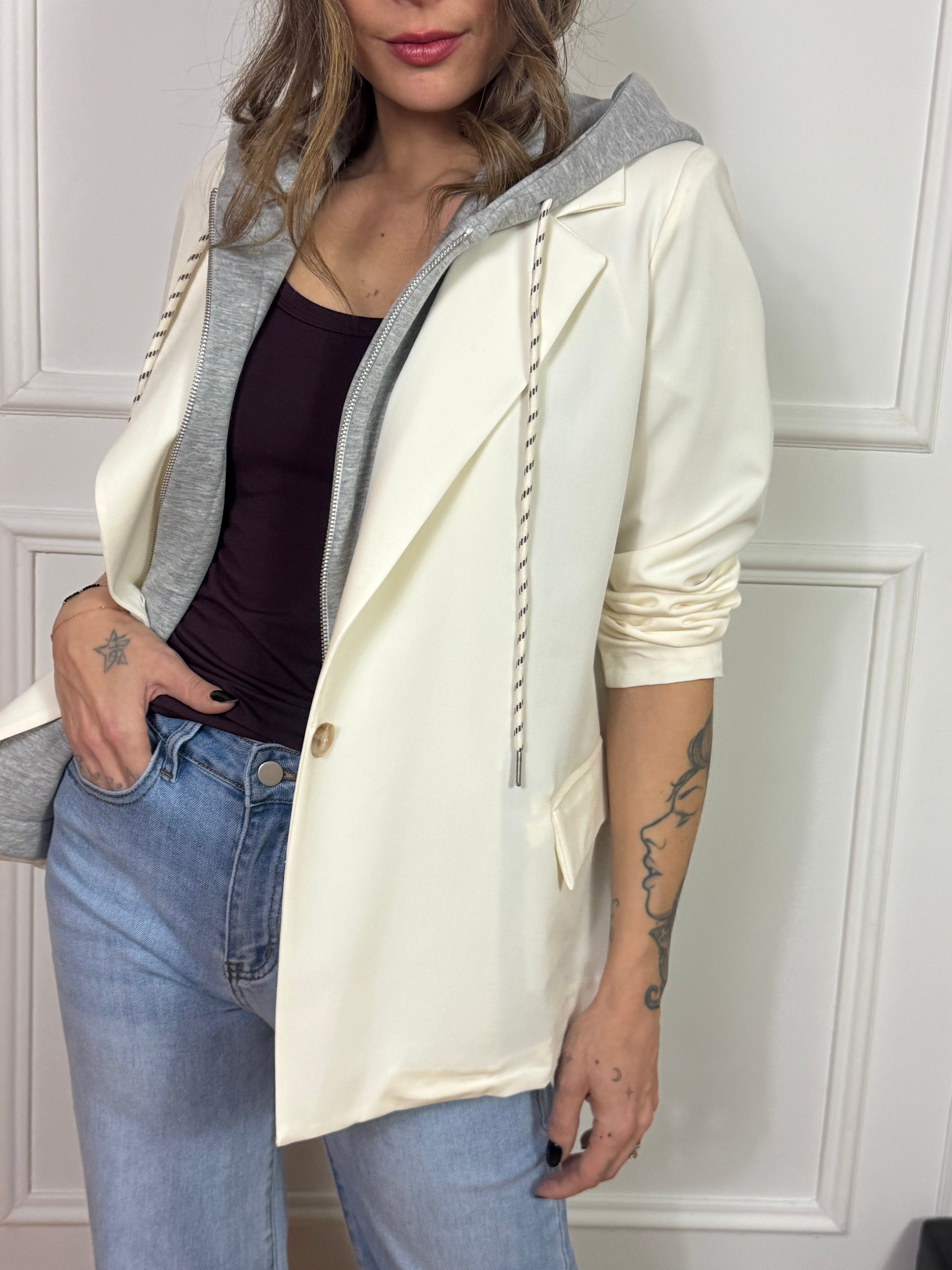 Giacca blazer con cappuccio VICTORIA ILMH