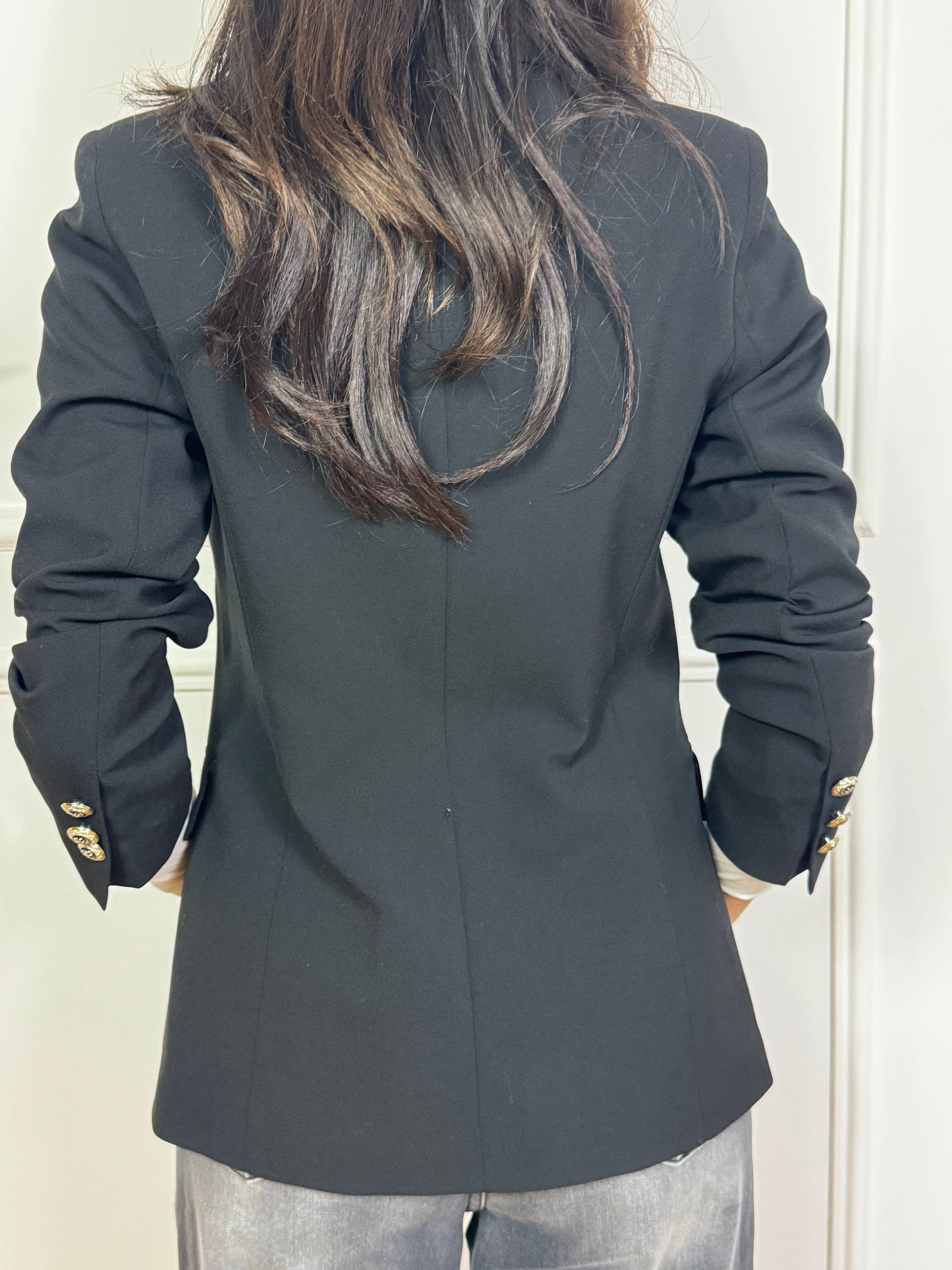 Giacca blazer doppiopetto Kikisix bottoni oro