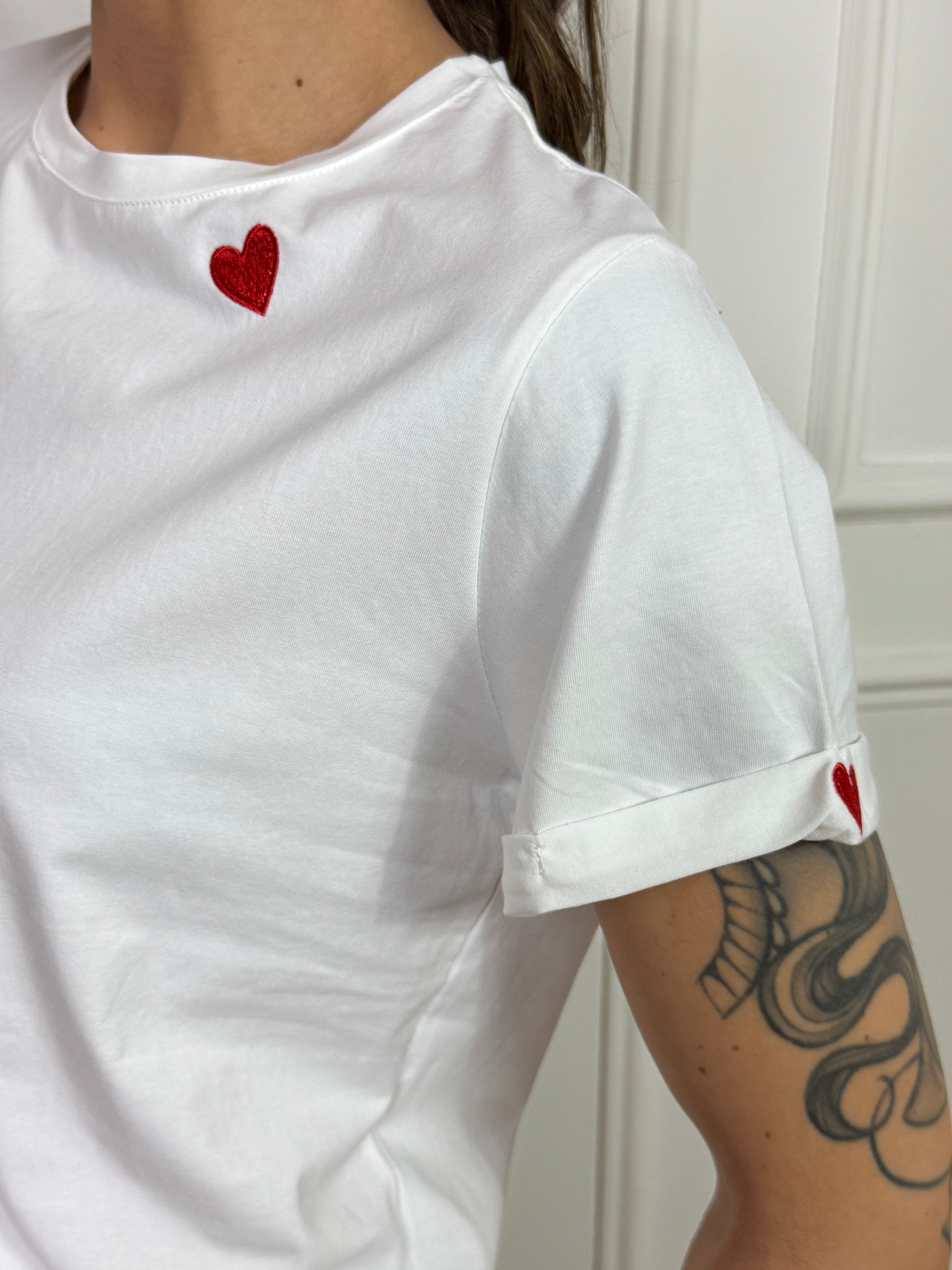 T-shirt con cuore VICTORIA ILMH