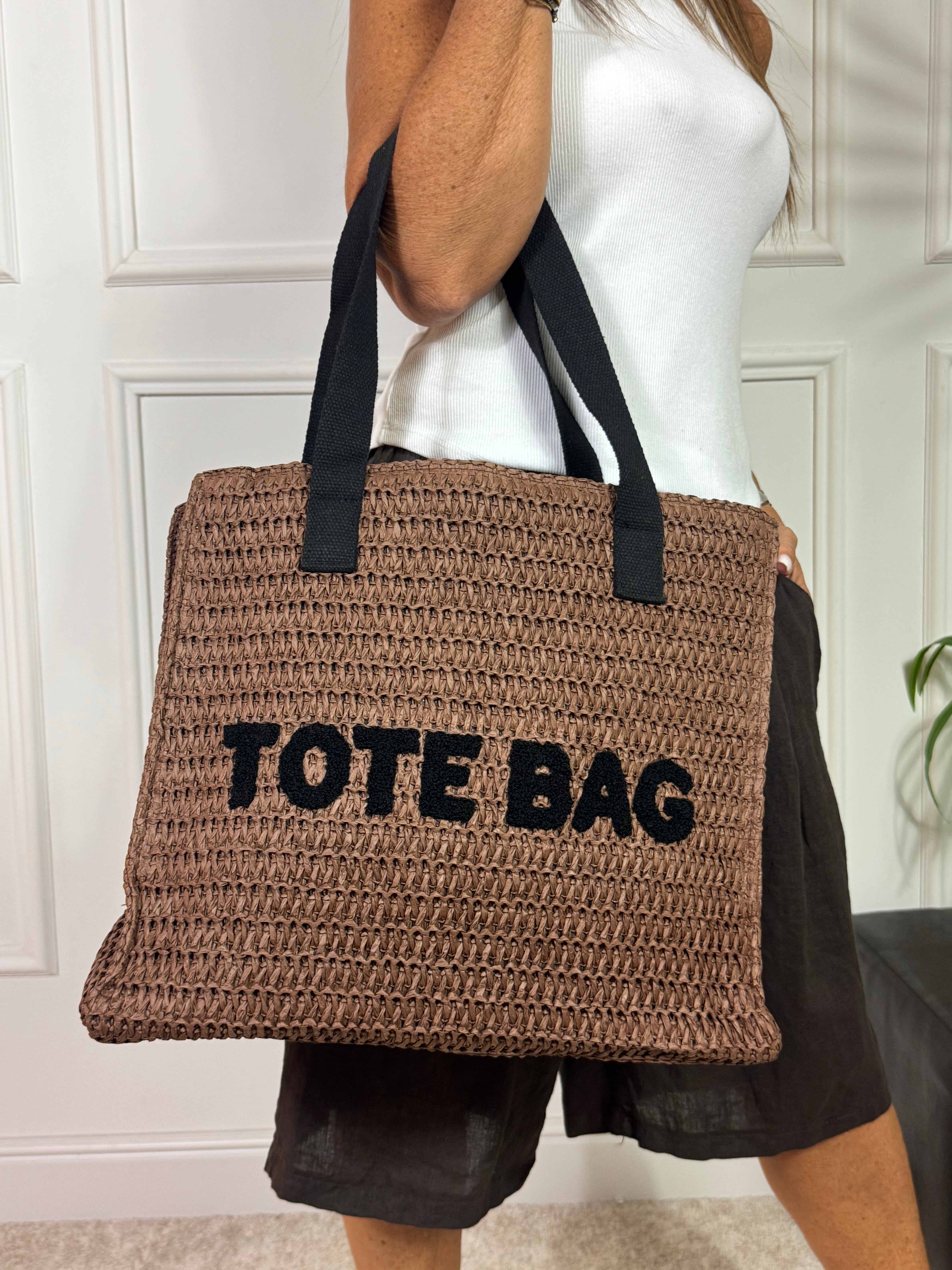 Borsa in raffia Victoria ILMH TOTE BAG