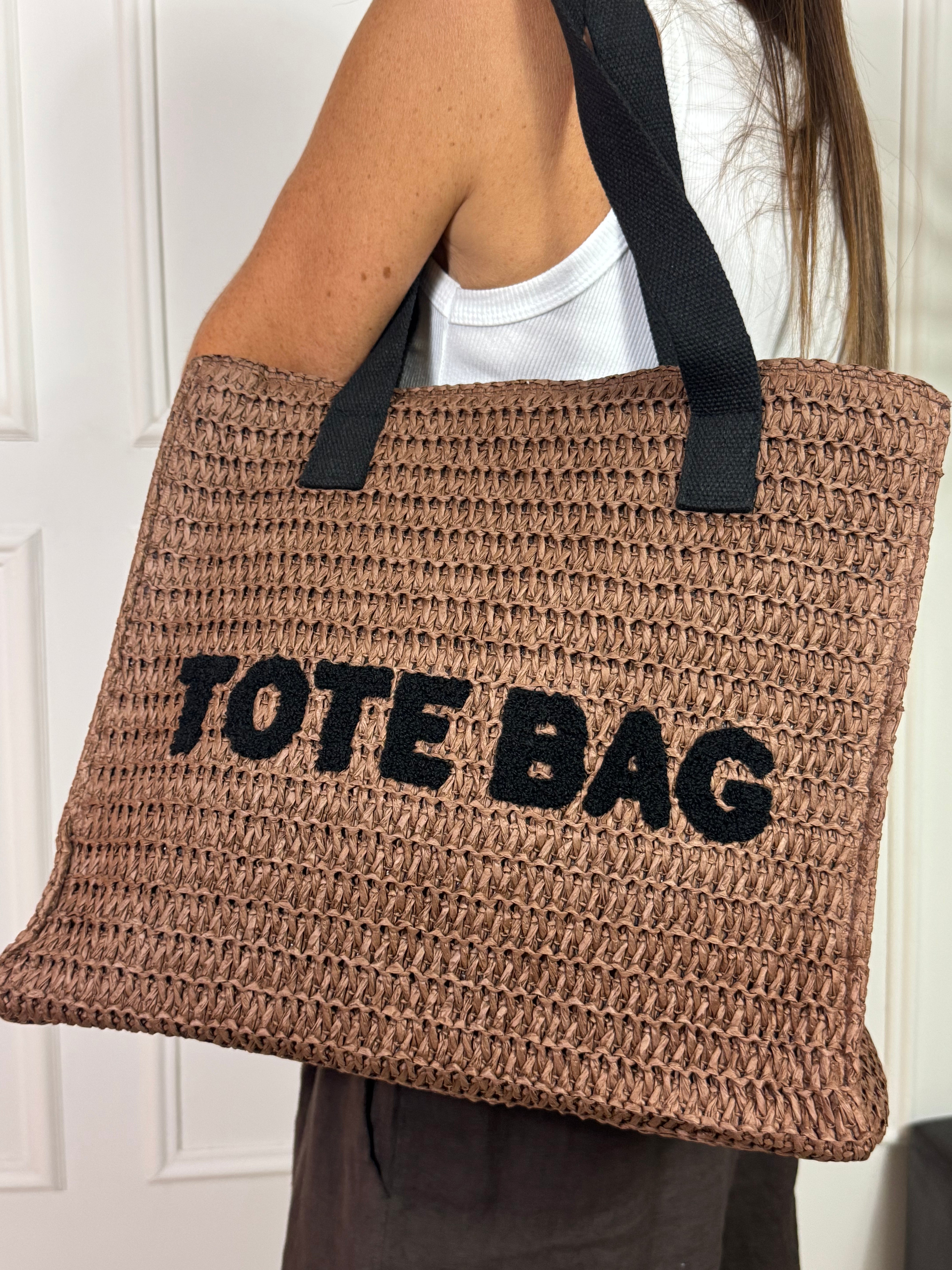 Borsa in raffia Victoria ILMH TOTE BAG