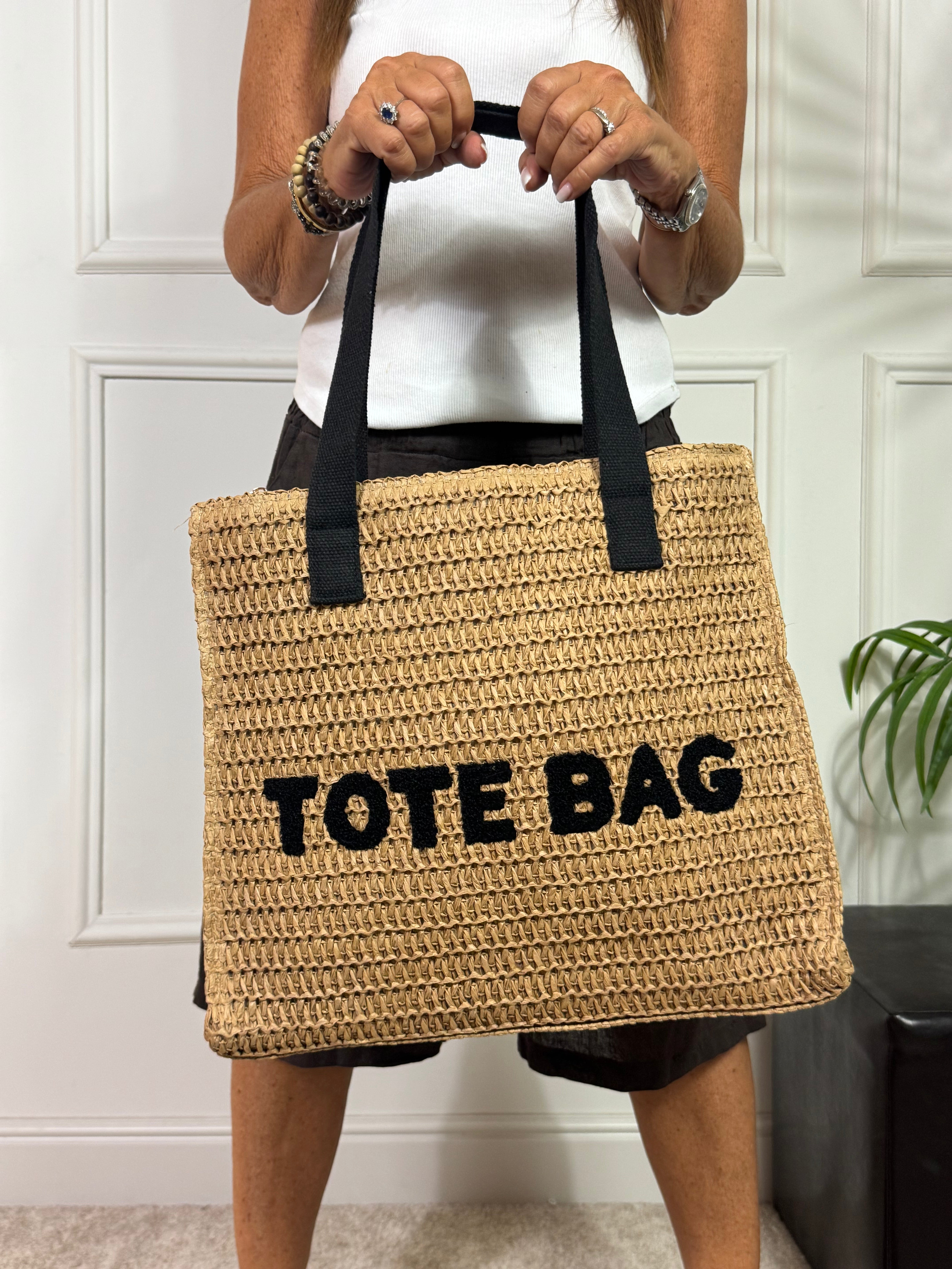 Borsa in raffia Victoria ILMH TOTE BAG
