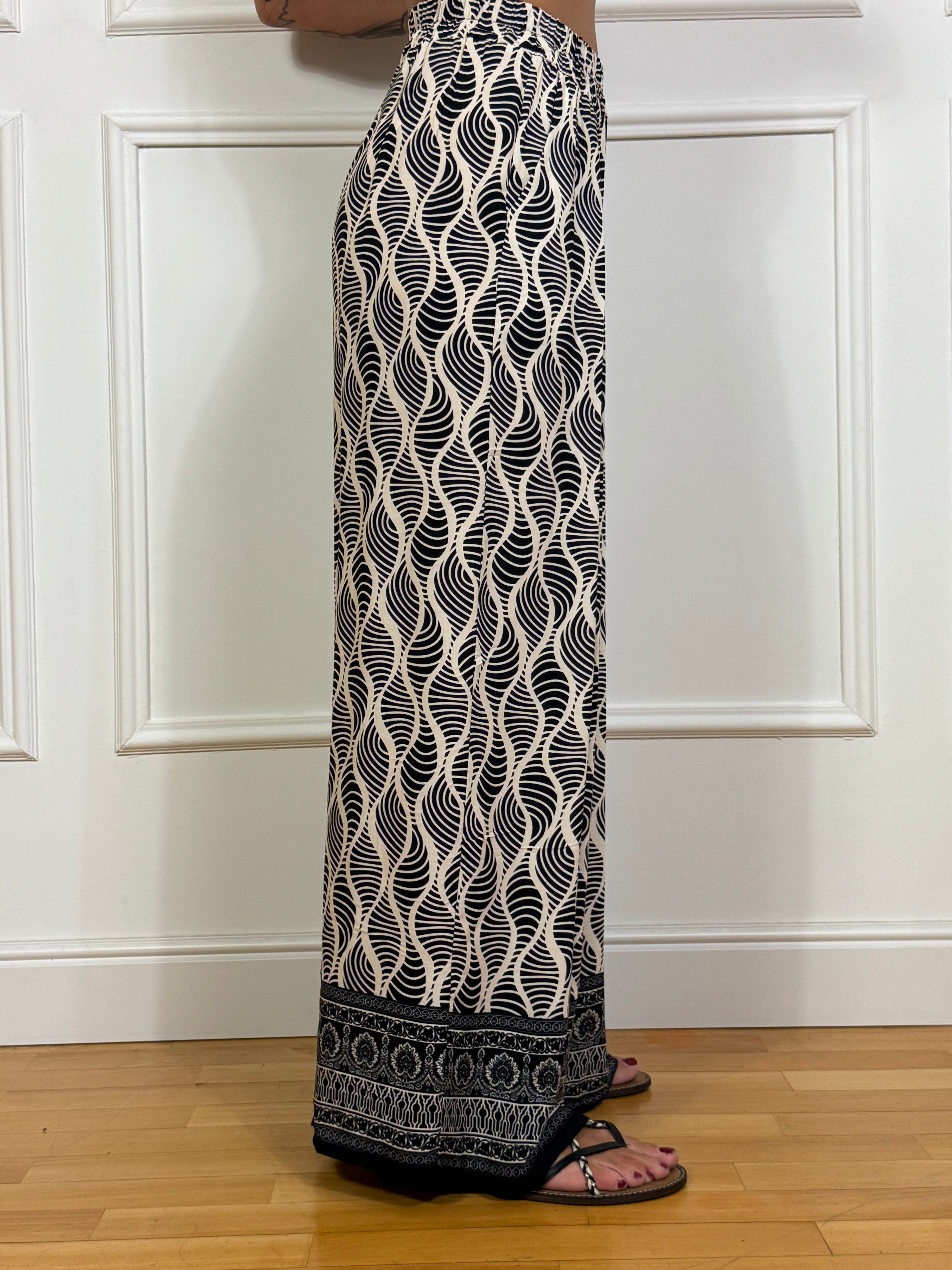 Pantalone ampio Kikisix fantasia OPTICAL ONDE