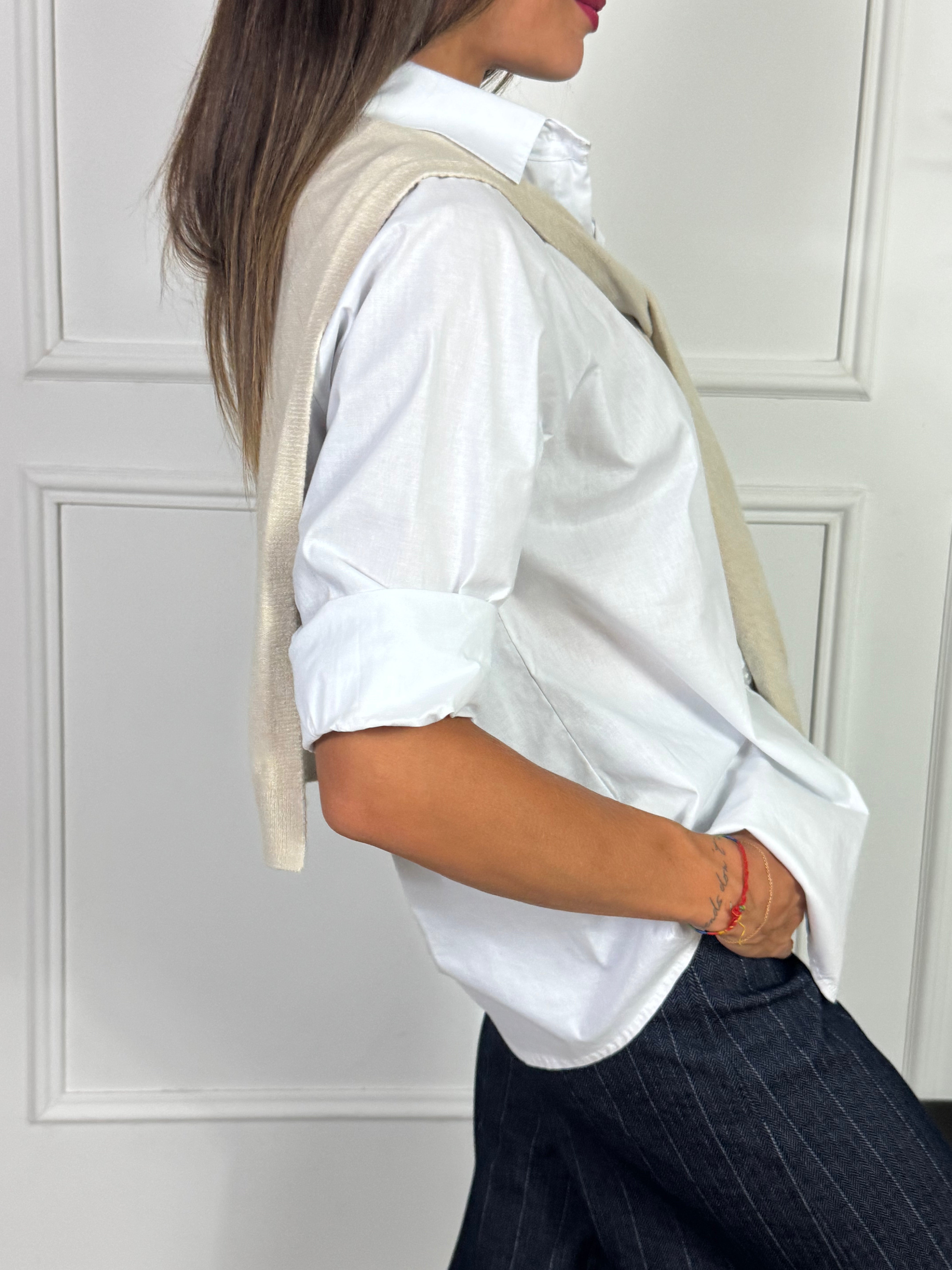 Camicia Victoria ILMH con effetto golfino sulle spalle