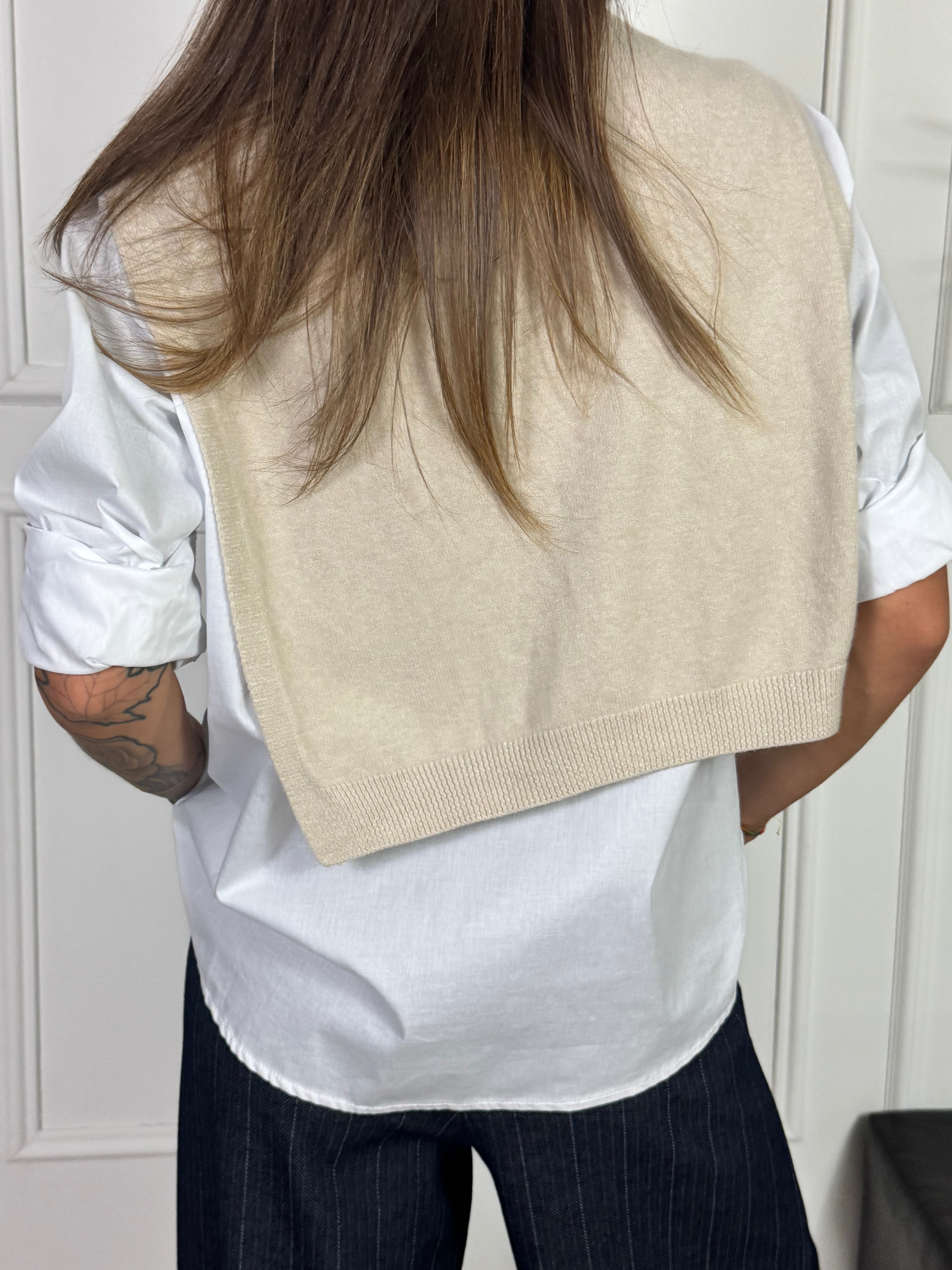 Camicia Victoria ILMH con effetto golfino sulle spalle