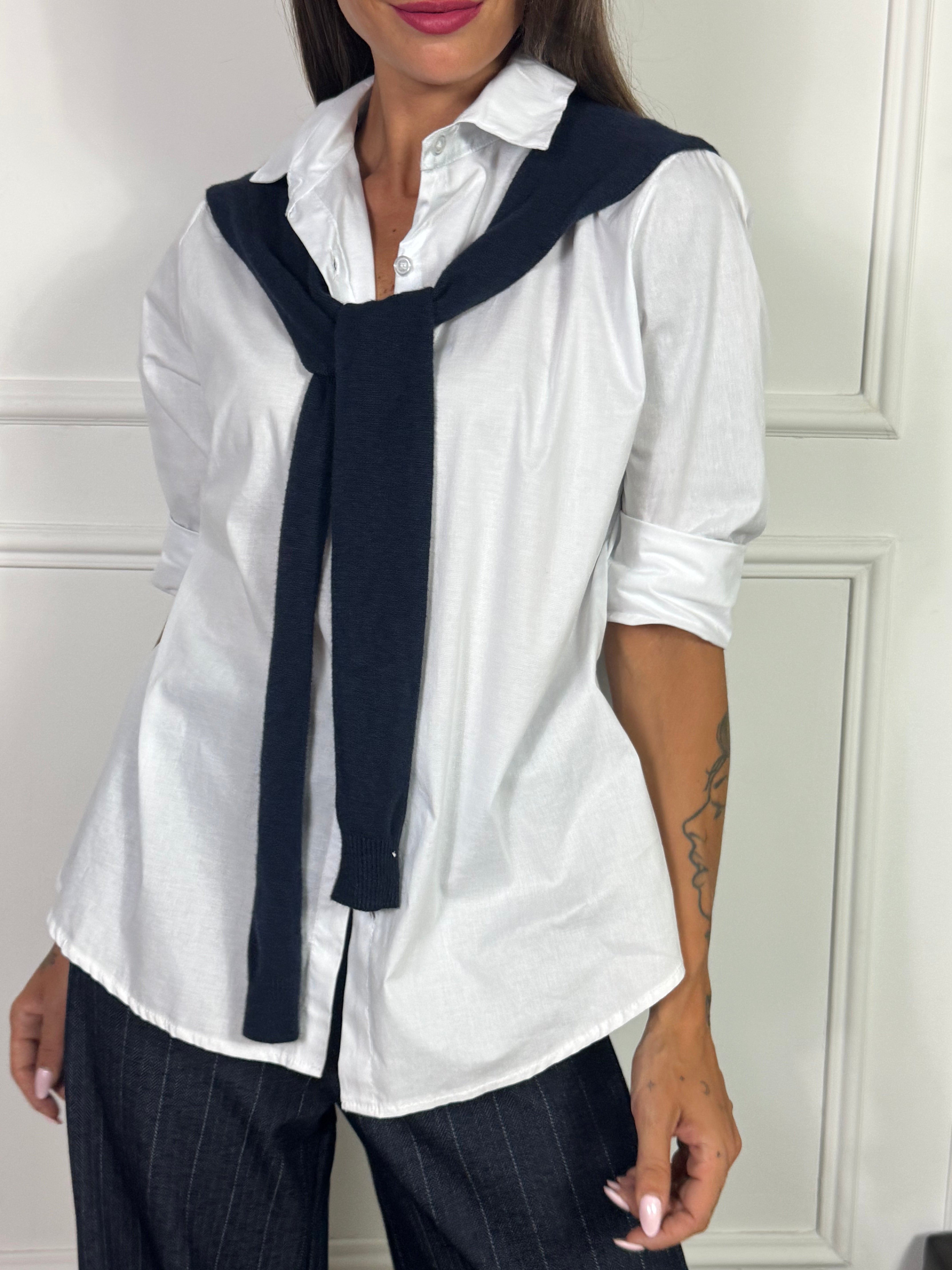 Camicia Victoria ILMH con effetto golfino sulle spalle