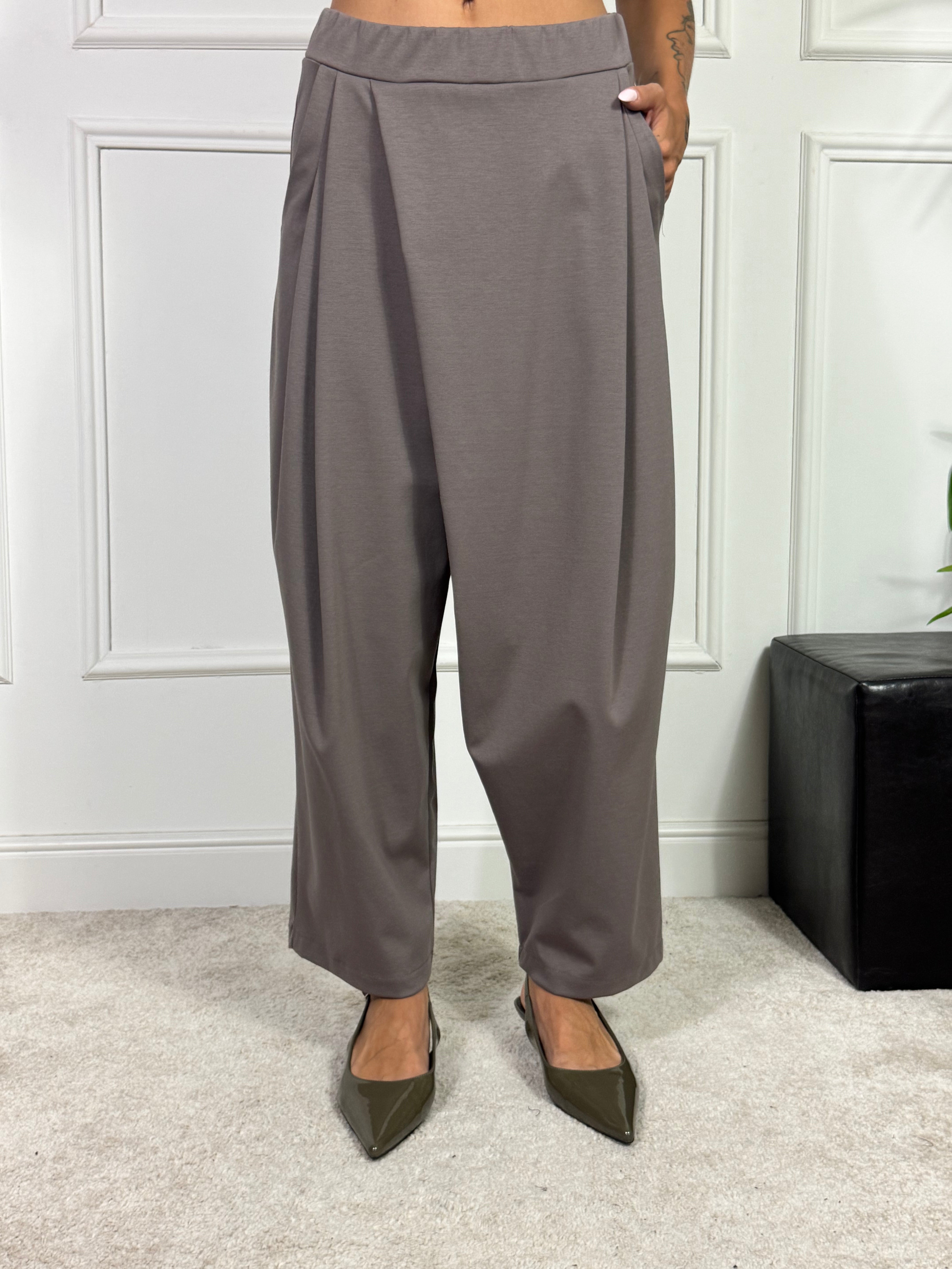 Pantalone PUNTO MILANO Victoria ILMH BALLOON CON PINCES LATERALE